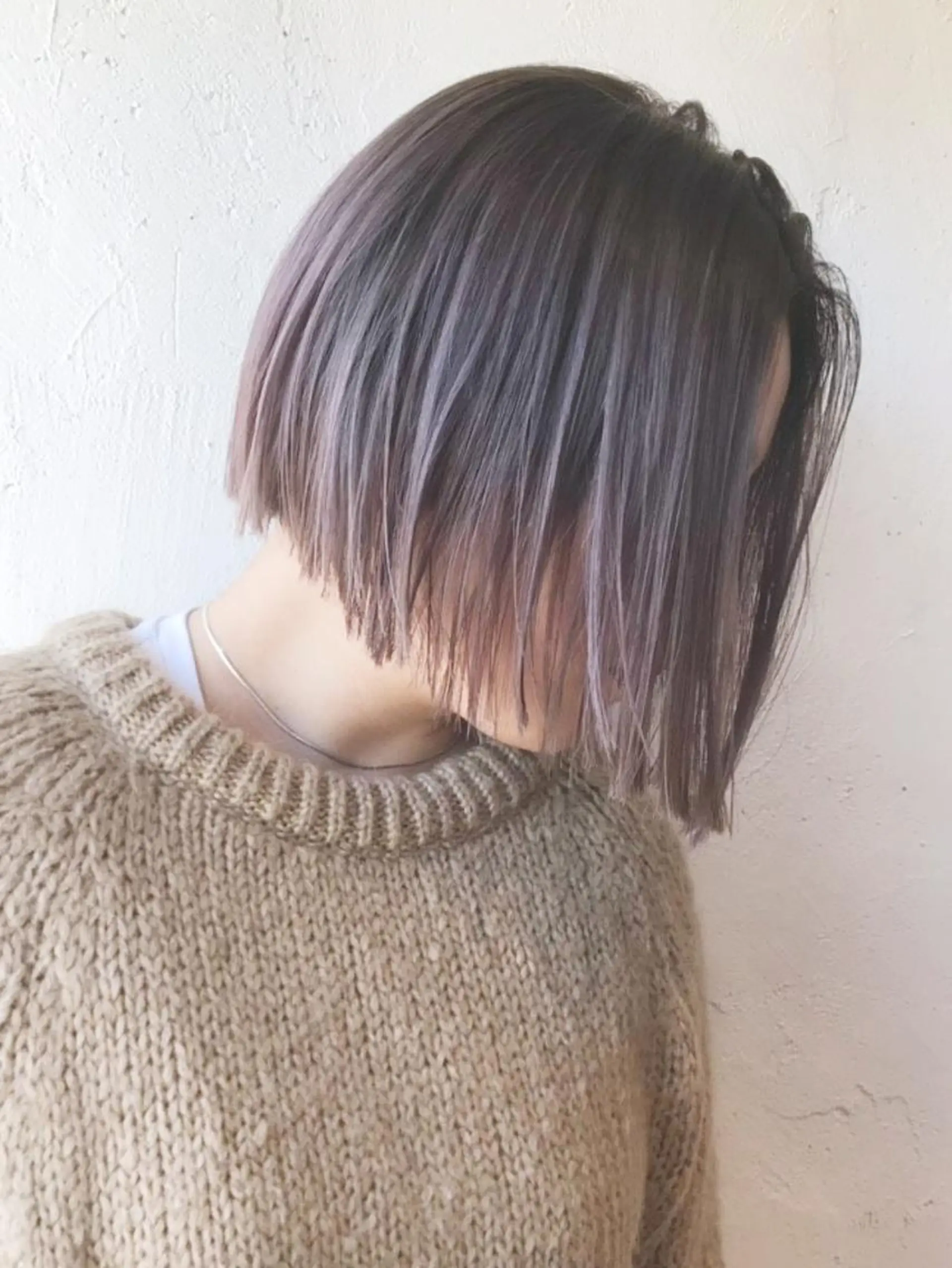 ミディアム カラー パーマ ヘアアレンジ ラベンダーカラー ITbyALBUM 中野店のヘアスタイル