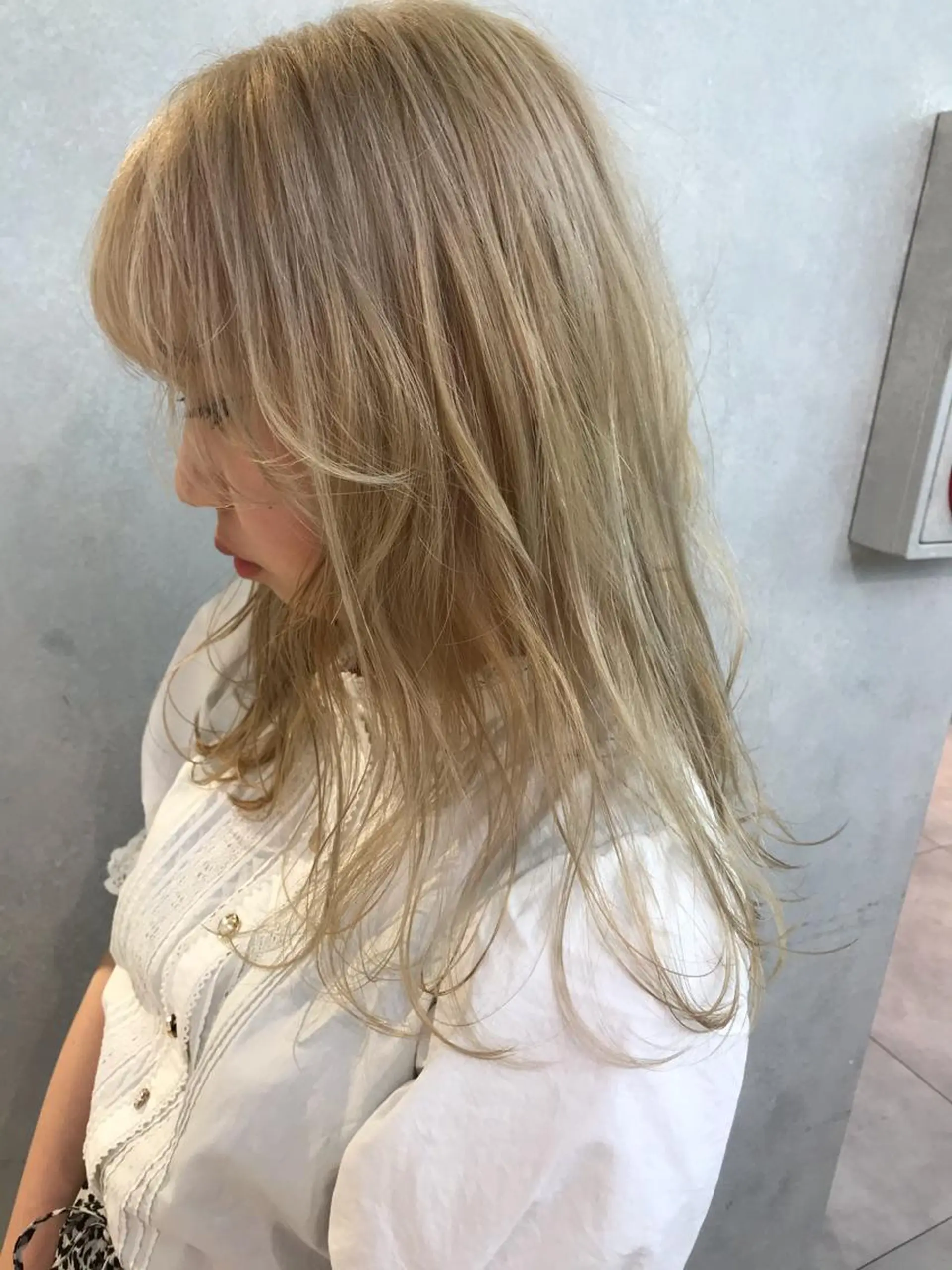 セミロング カラー カット パーマ 🇰🇷カルマパーマ kaito🇰🇷のヘアスタイル