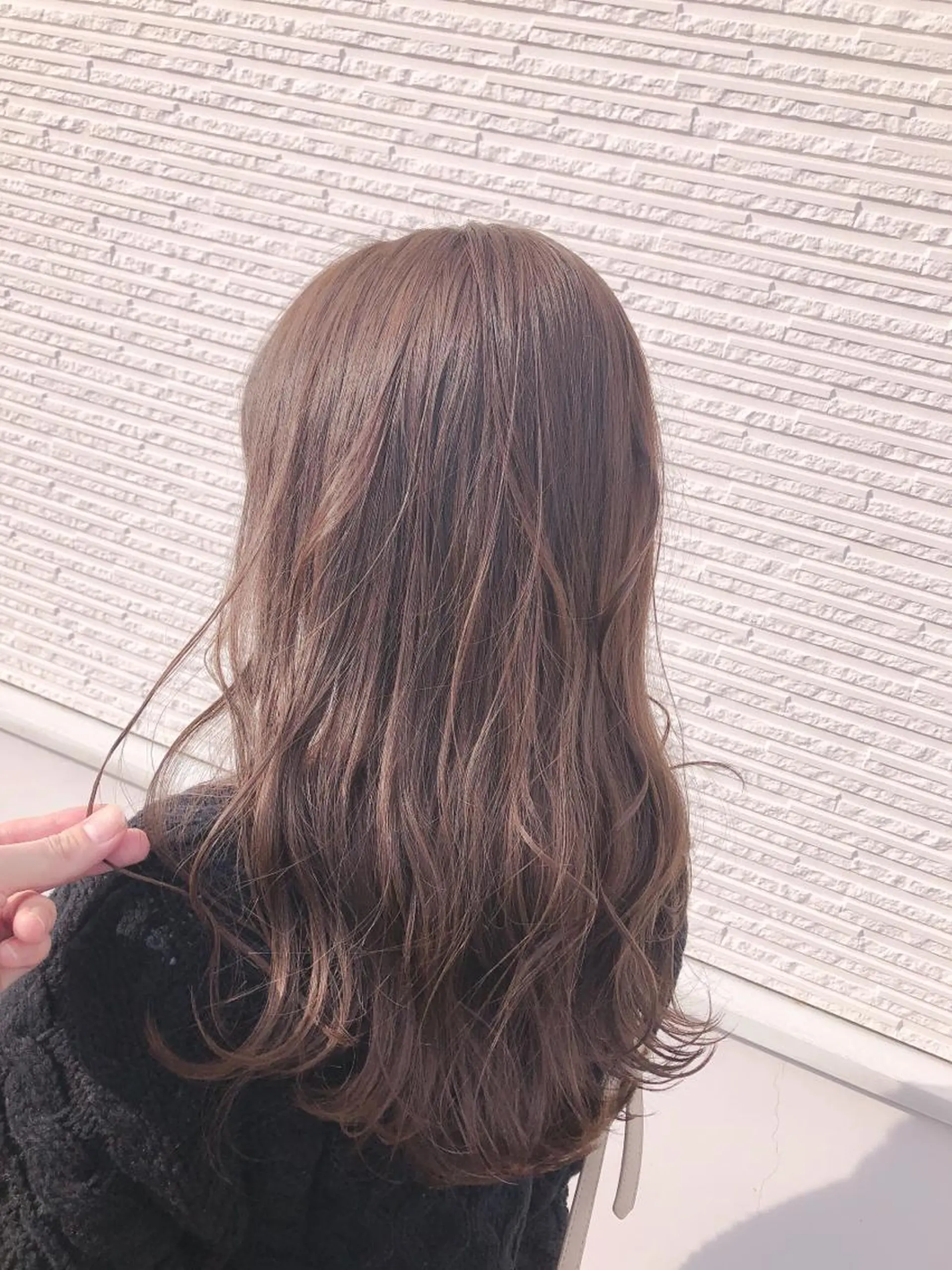 ミディアム カラー 透明感カラー ヘアカラー トリートメント 名畑 裕貴のヘアスタイル