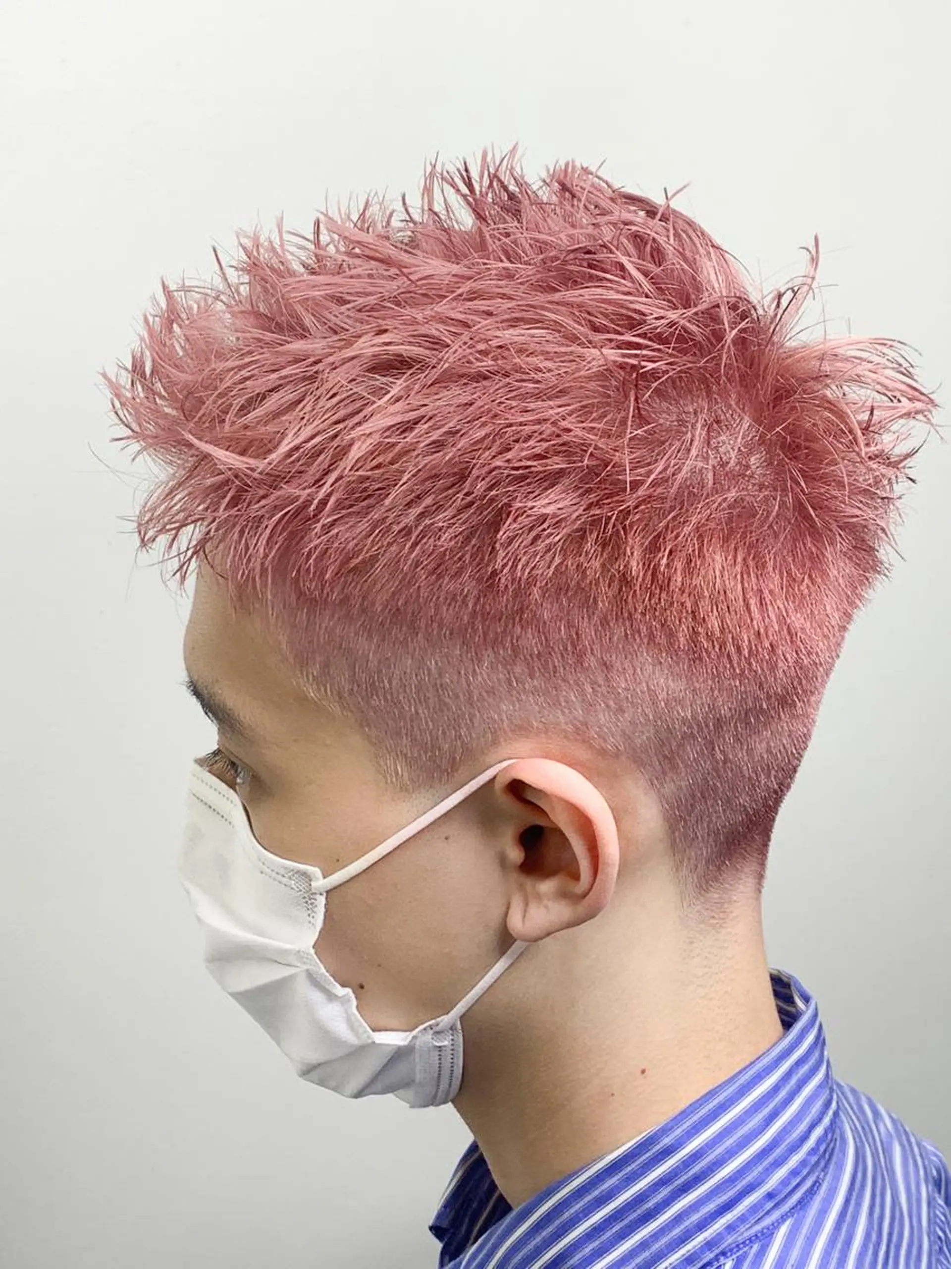 カラー メンズ 透明感カラー ピンクカラー ホワイトピンク カット ヘアカラー トリートメント ✨ブリーチカラー特化 🦄✨当日予約⭕️✨のヘアスタイル