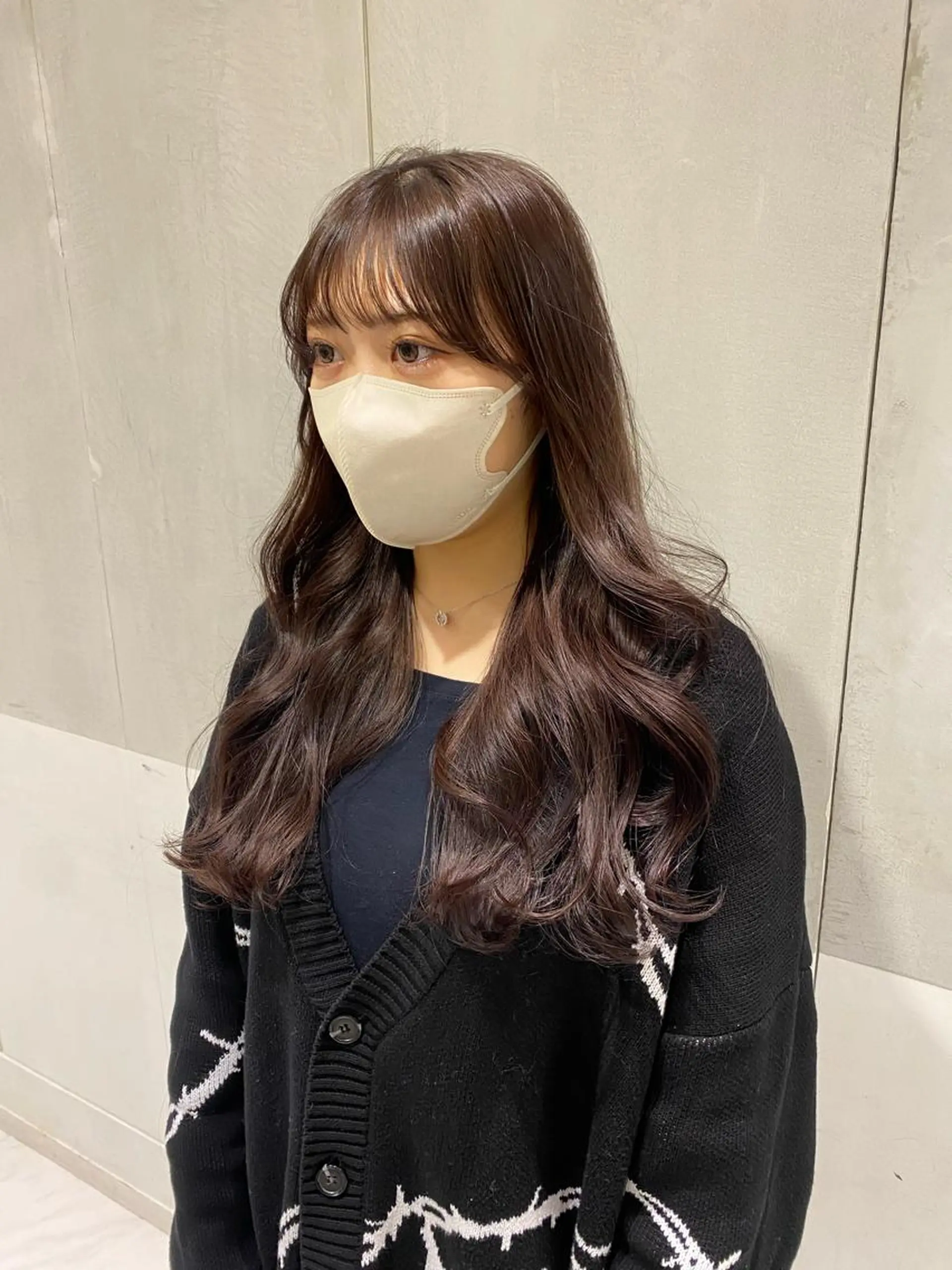 ロング ヘアカラー トリートメント ヘアセット 韓国レイヤーカット 🇰🇷mireiのヘアスタイル