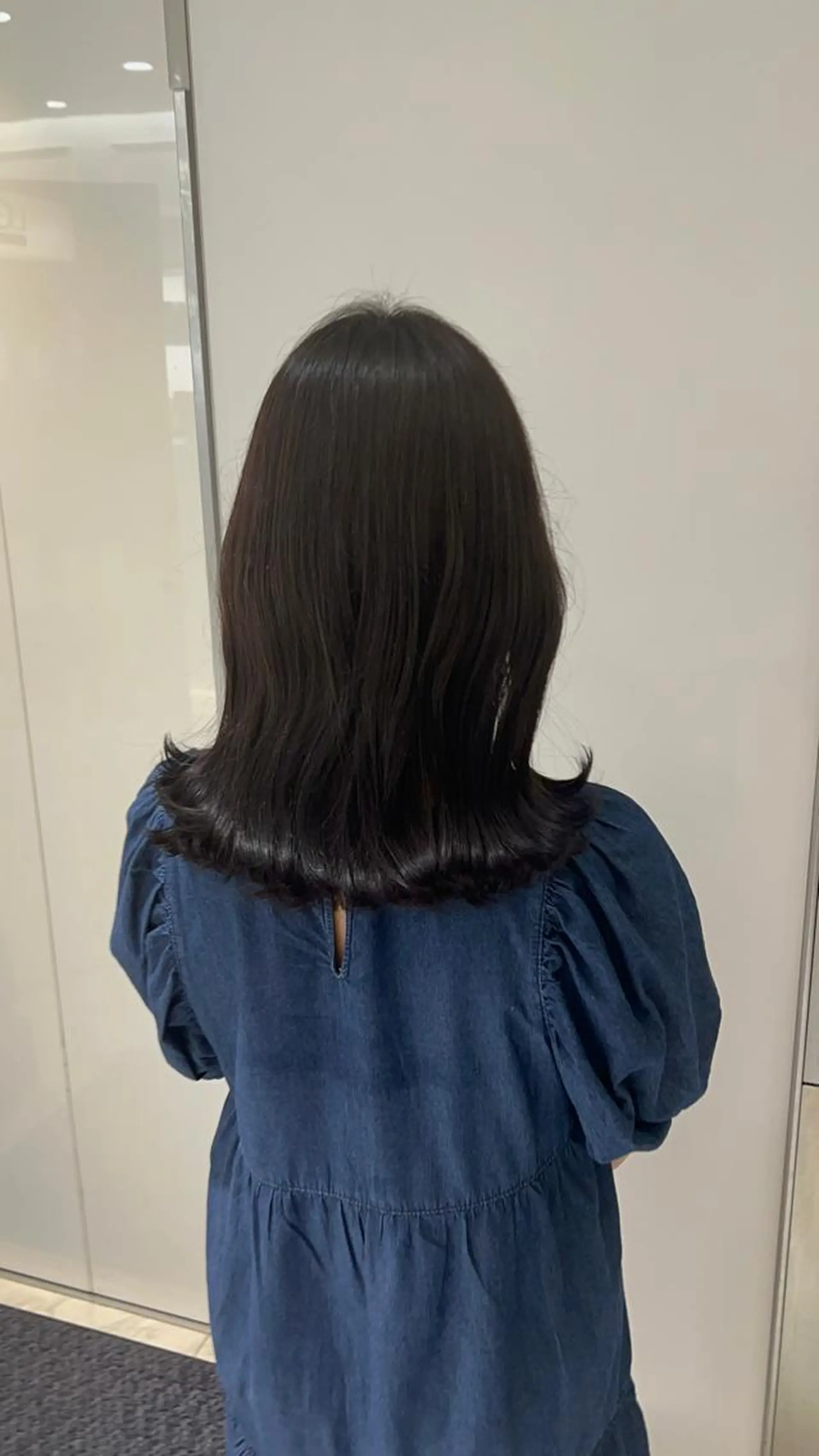 セミロング カラー 透明感カラー トリートメント ショートカット RINOSEのヘアスタイル