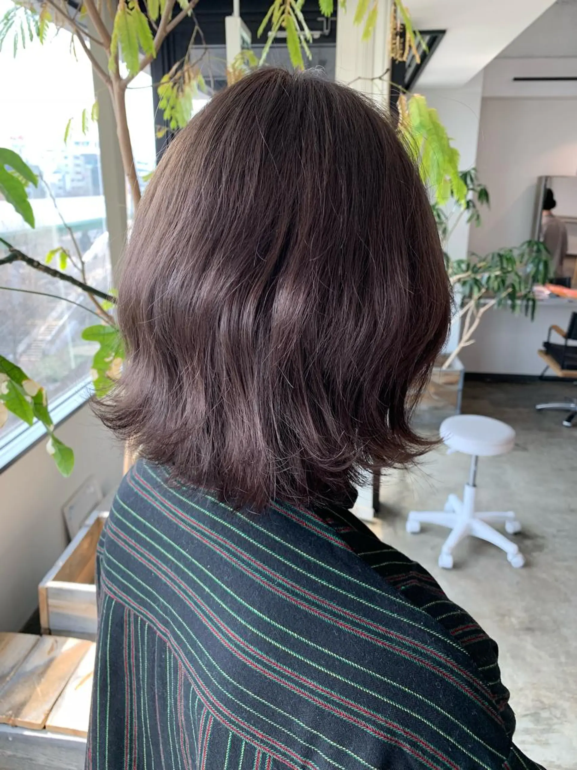 ミディアム カラー 透明感カラー グレージュ ✅ケアブリーチ✅ トヨオカ ノブヒデのヘアスタイル