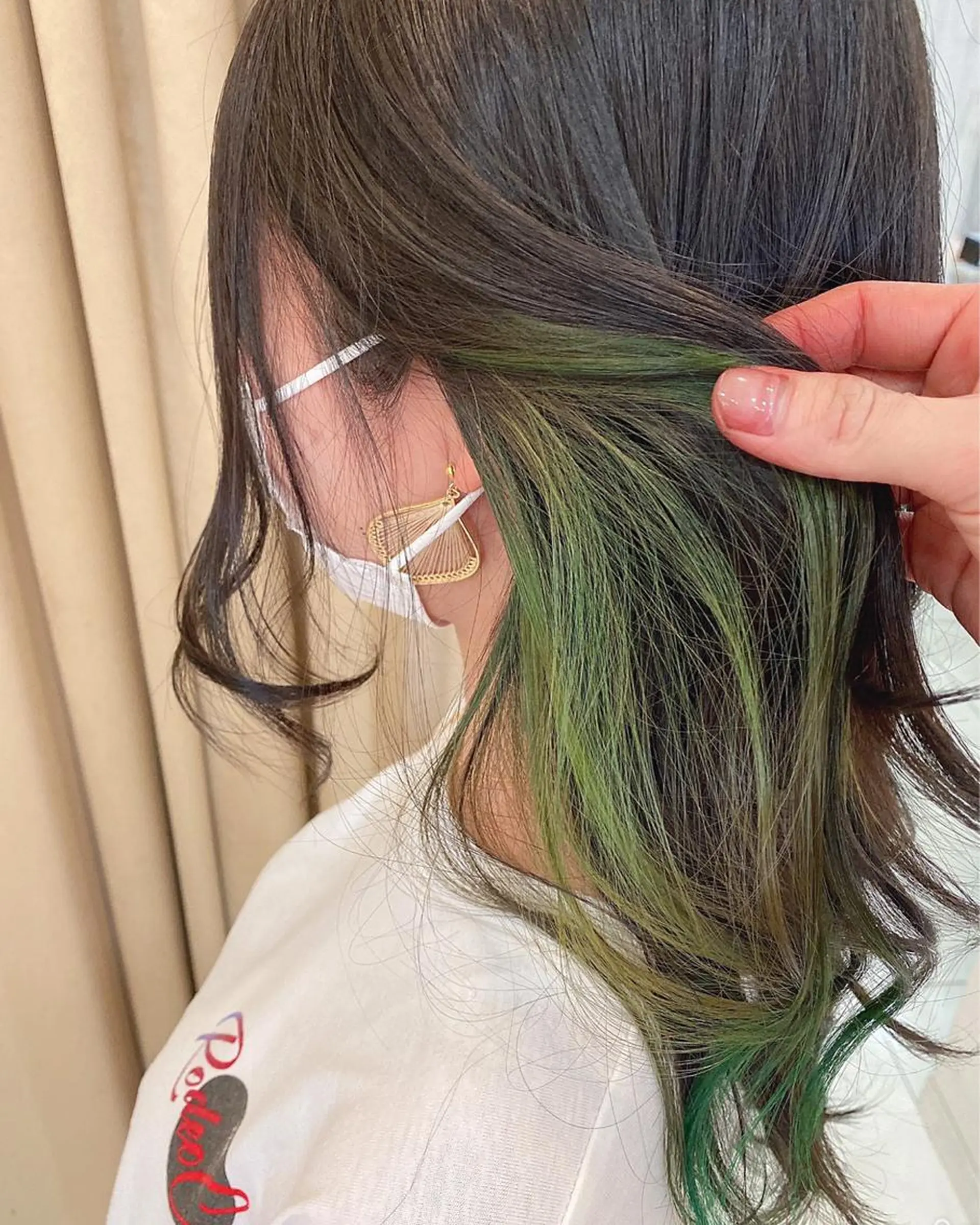 ロング カラー 山中 亮司のヘアスタイル