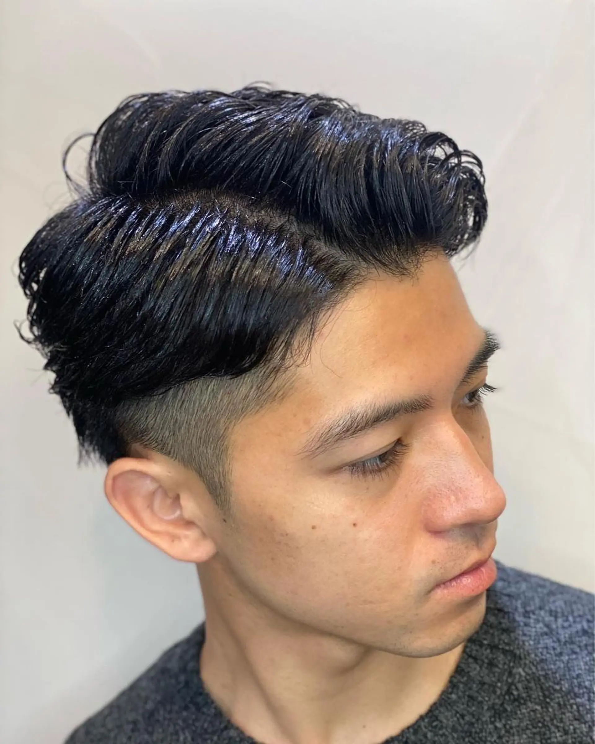 ショート パーマ メンズ 浅見 天翔のヘアスタイル