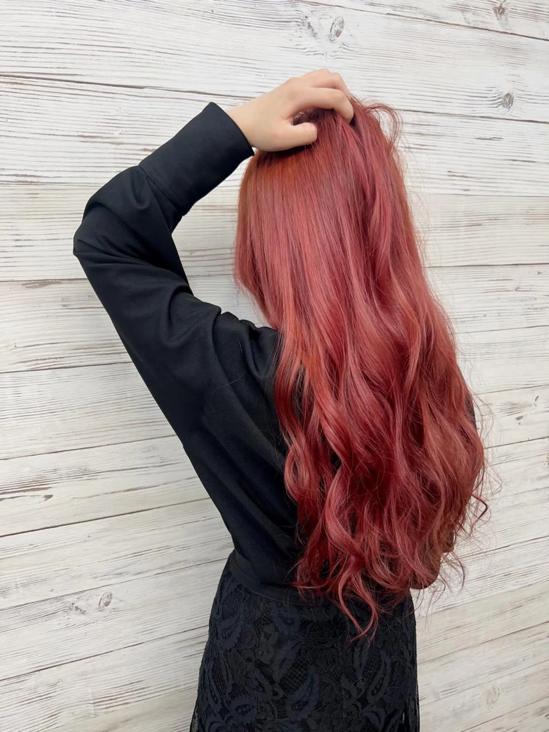 セミロング カラー ヘアアレンジ ブリーチ ケアブリーチ エクステ 枝毛カット＆髪質改善 満足NO.1岡しゃんのヘアスタイル