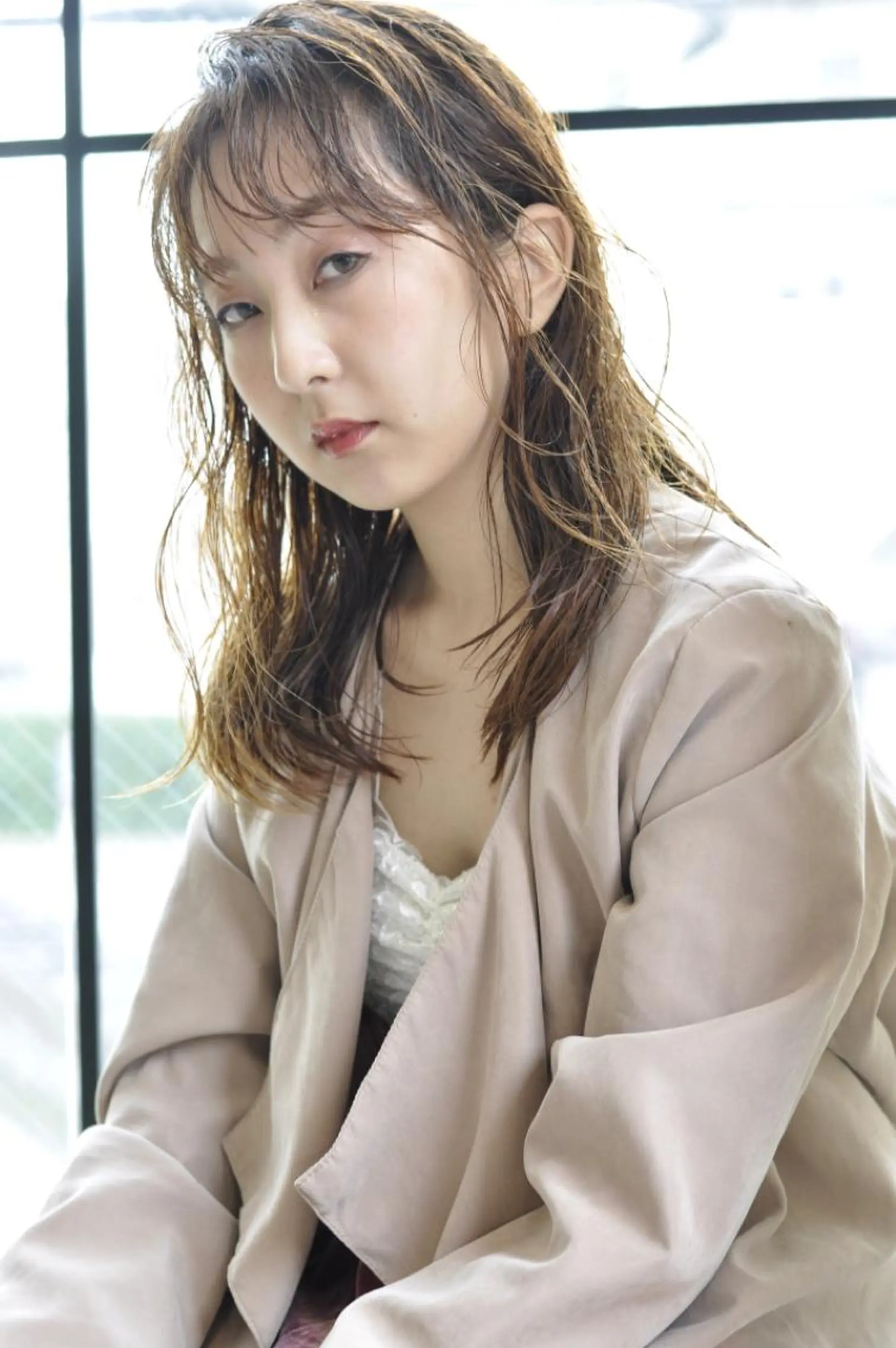 セミロング カラー セミロングパーマ ブリーチ 透明感カラー ダブルカラー ボブ Suzuki Atsushiのヘアスタイル