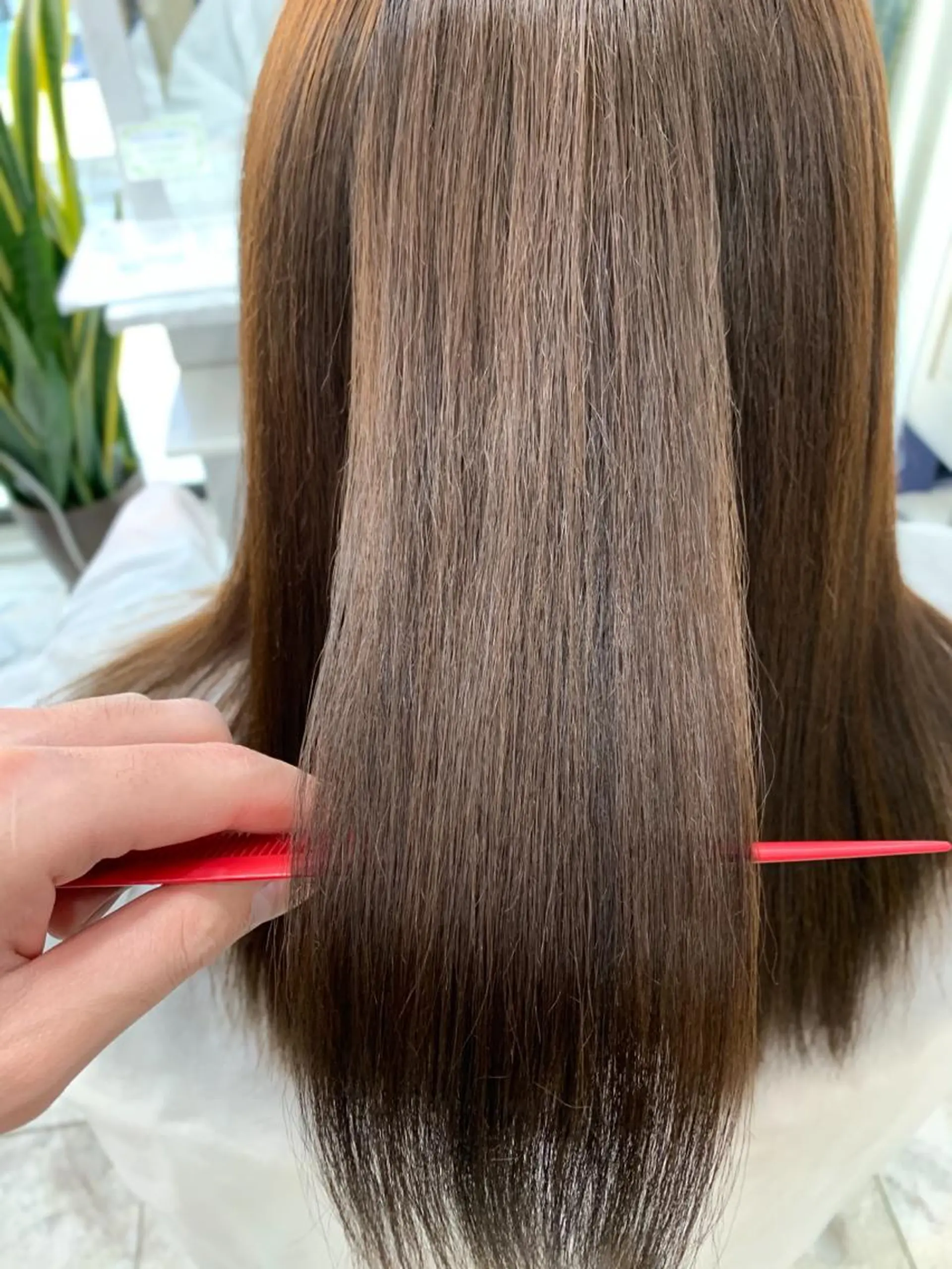 セミロング パーマ 縮毛矯正 相武台ショート特化 💐川崎希💐のヘアスタイル