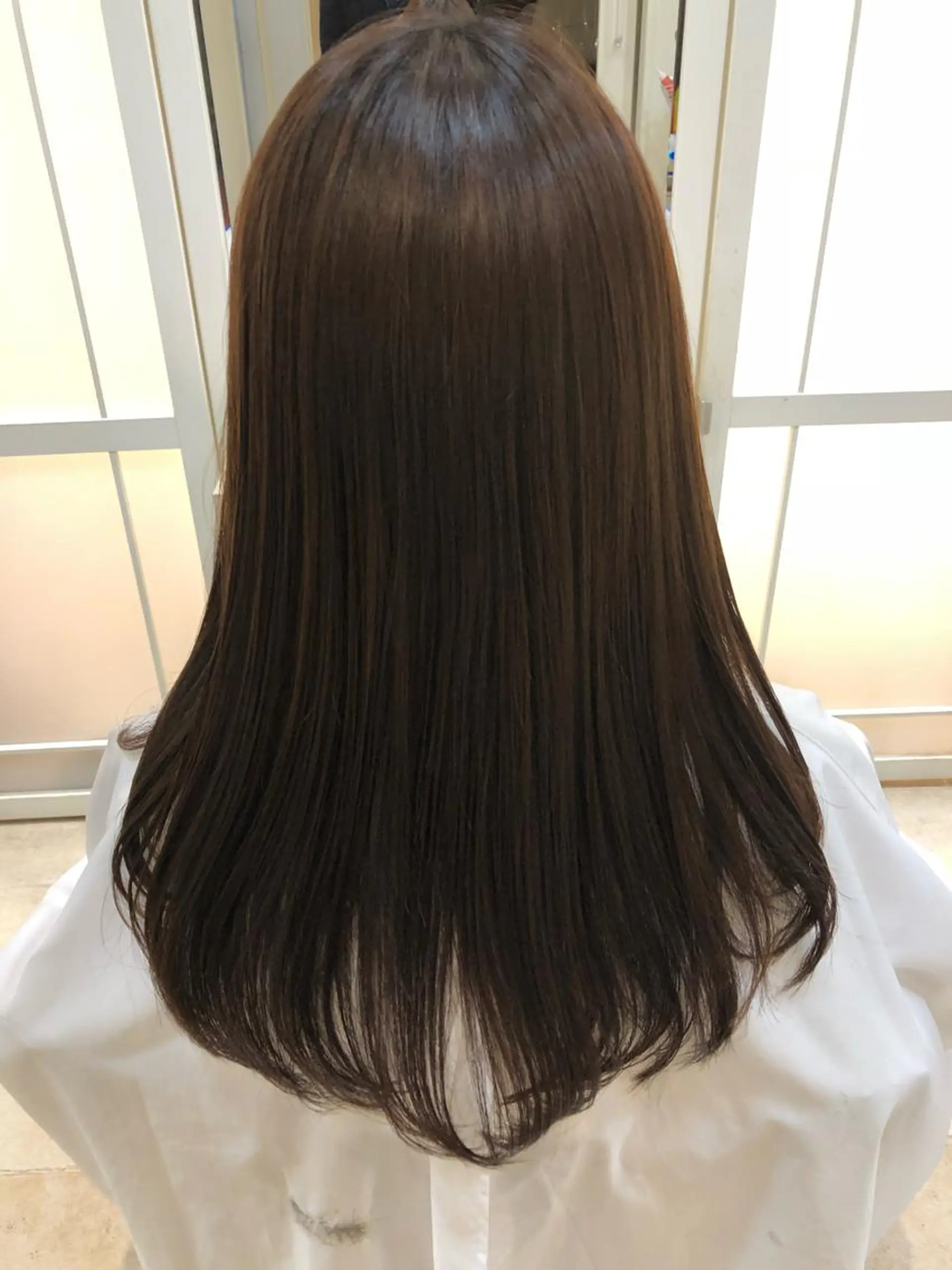 ロング パーマ 縮毛矯正 トリートメント カット 縮毛矯正 トリートメント 須賀 一美のヘアスタイル