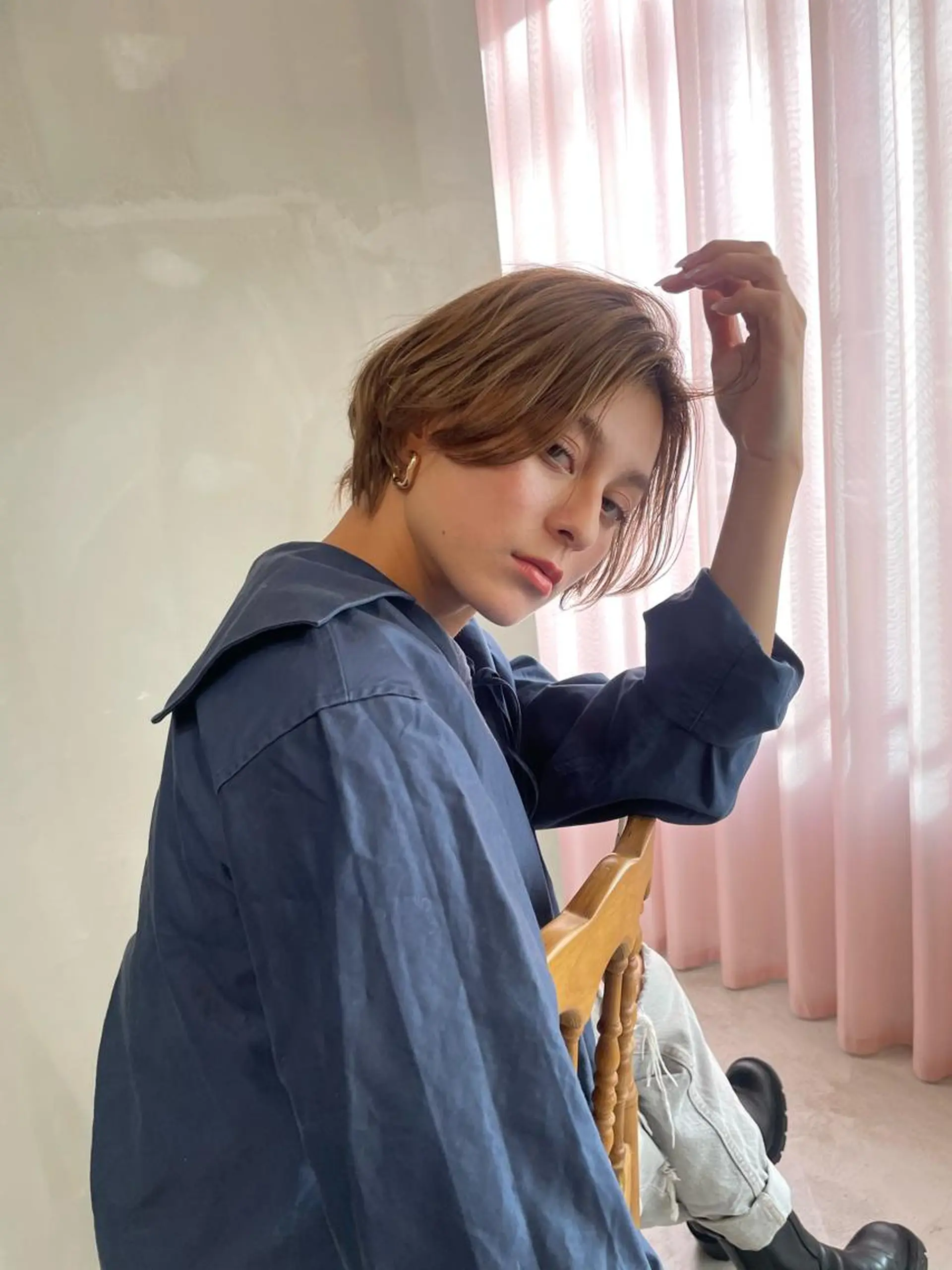 ショート カラー カット ヘアカラー トリートメント ショート/ボブ専門 宮脇美奈/南船場のヘアスタイル