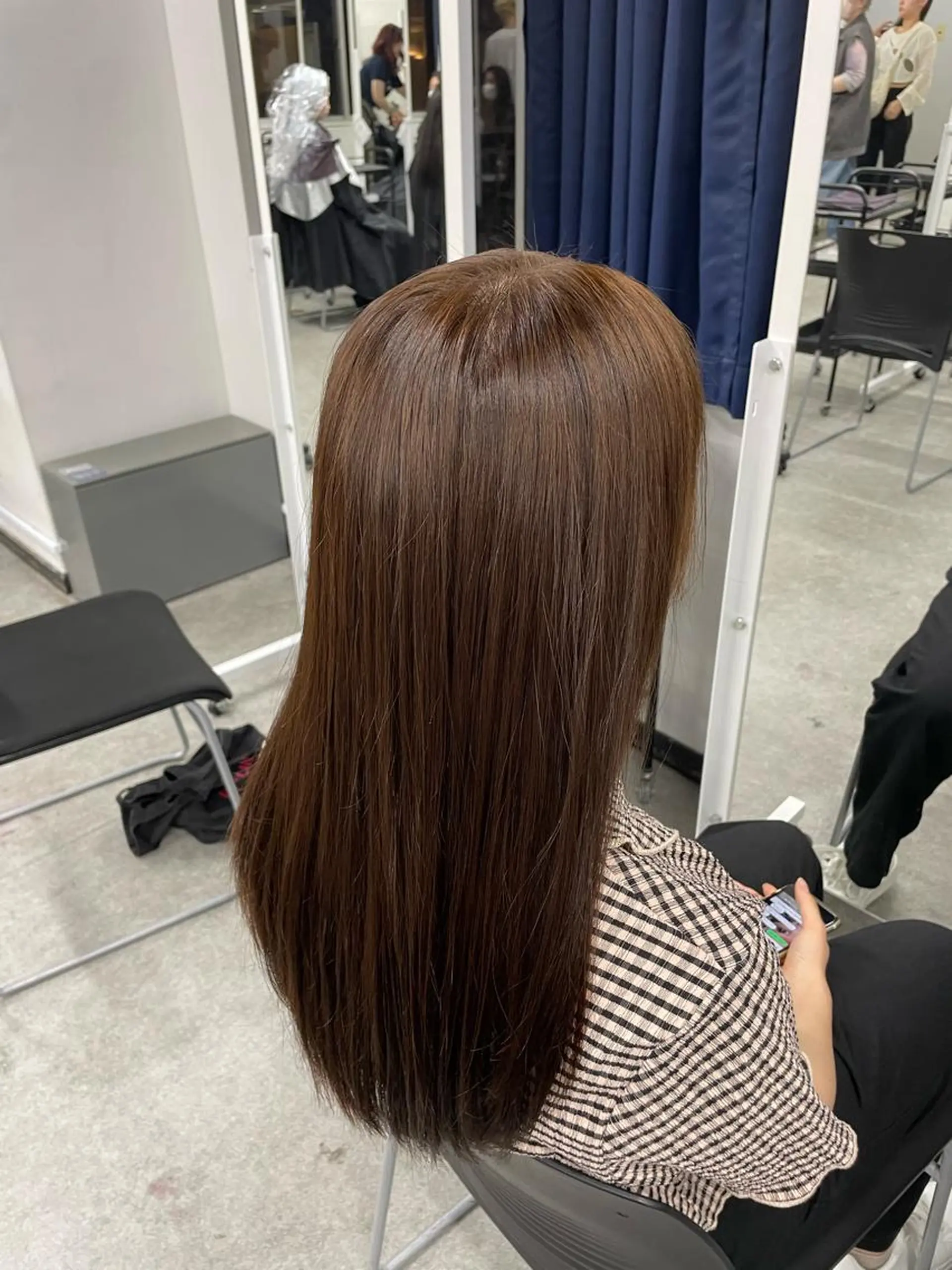 セミロング ハイトーンブロンド 横浜💞ミオのヘアスタイル