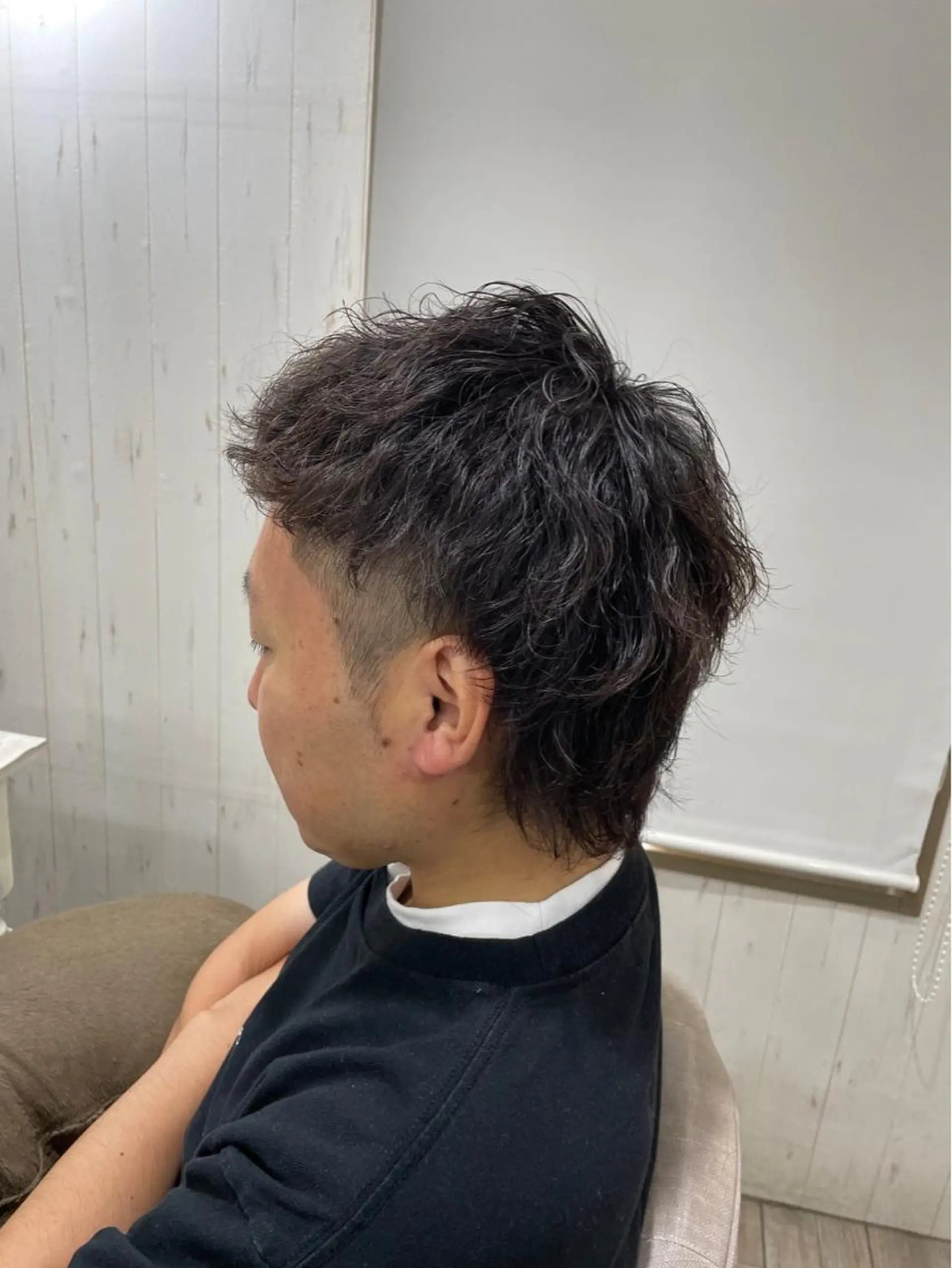 ショート パーマ メンズ カット パーマ トリートメント イシジマ タカナリのヘアスタイル