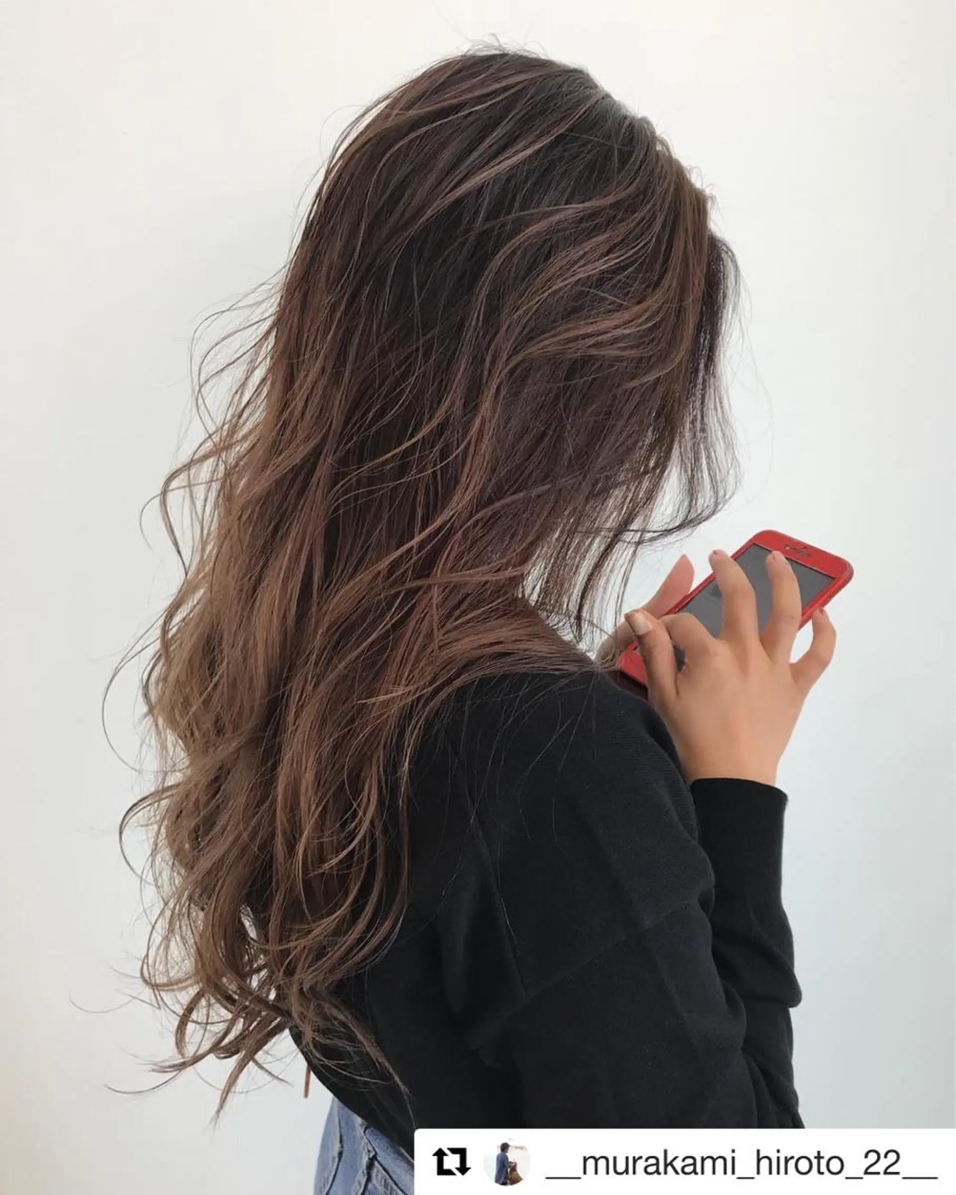 ロング カラー バレイヤージュ レイヤーカット 【AROMA】 murakamiのヘアスタイル