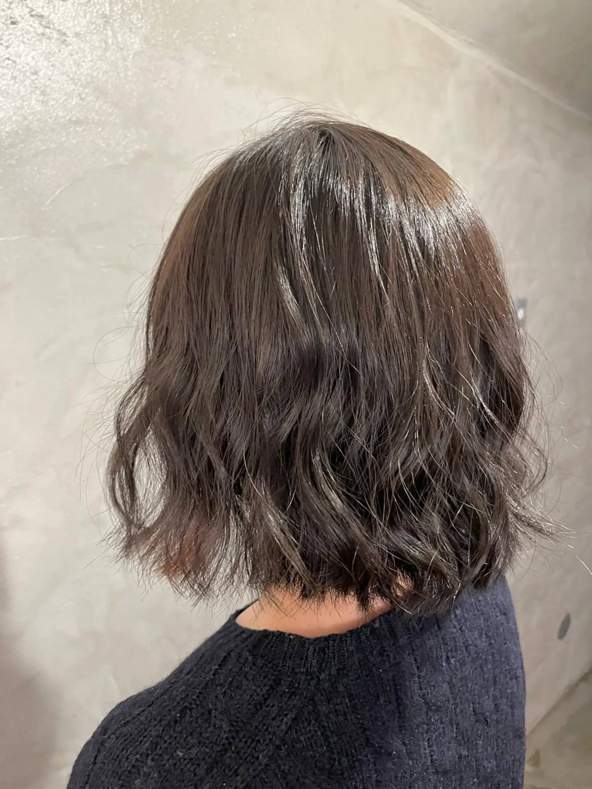 ミディアム カラー アッシュ ベージュカラー ヘアカラー FUJINO RYOのヘアスタイル