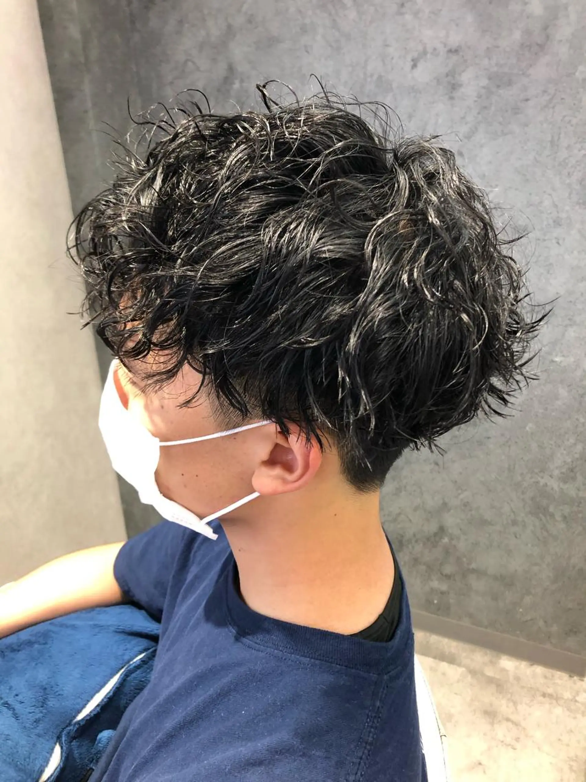 パーマ メンズ ツーブロック カット パーマ トリートメント Noy所属・Noyヨシモト ヒロトのヘアスタイル
