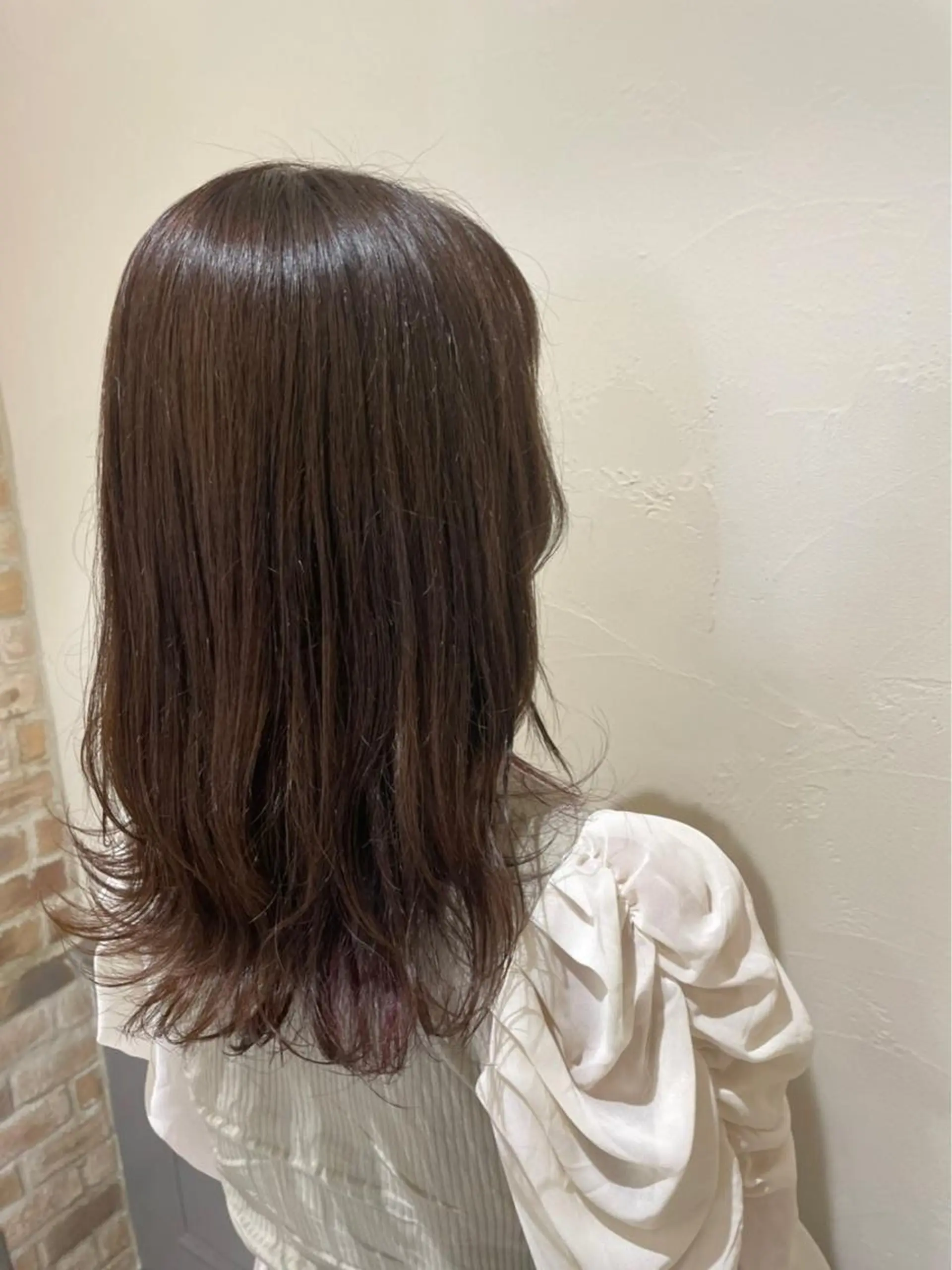 カラー ブラウンカラー 佐久間 成恵のヘアスタイル