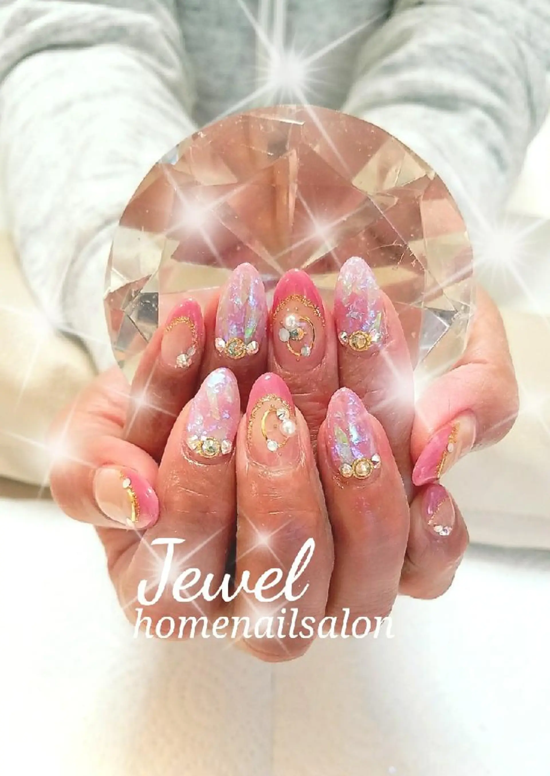 ネイル ピンク ＪＥＷＥＬ　ＮＡＩＬ所属・ＪＥＷＥＬ ＮＡＩＬのネイルデザイン