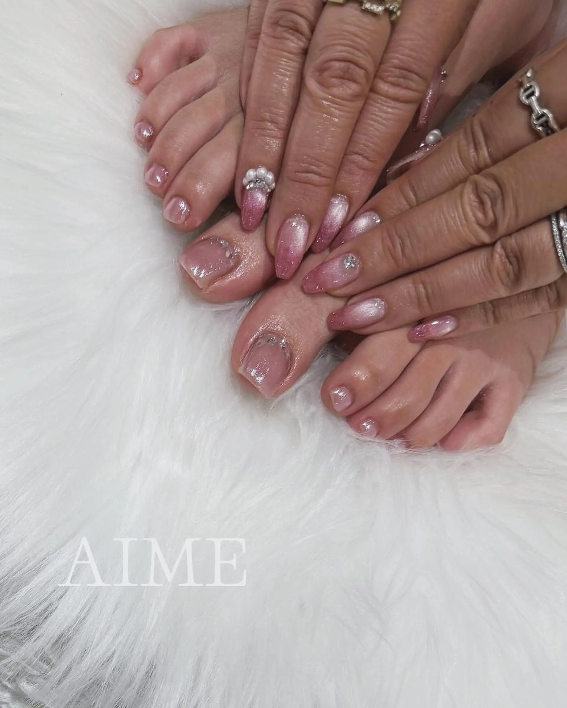 ネイル アートネイル フットネイル シンプルネイル ハンドネイル AIME （momo）のネイルデザイン