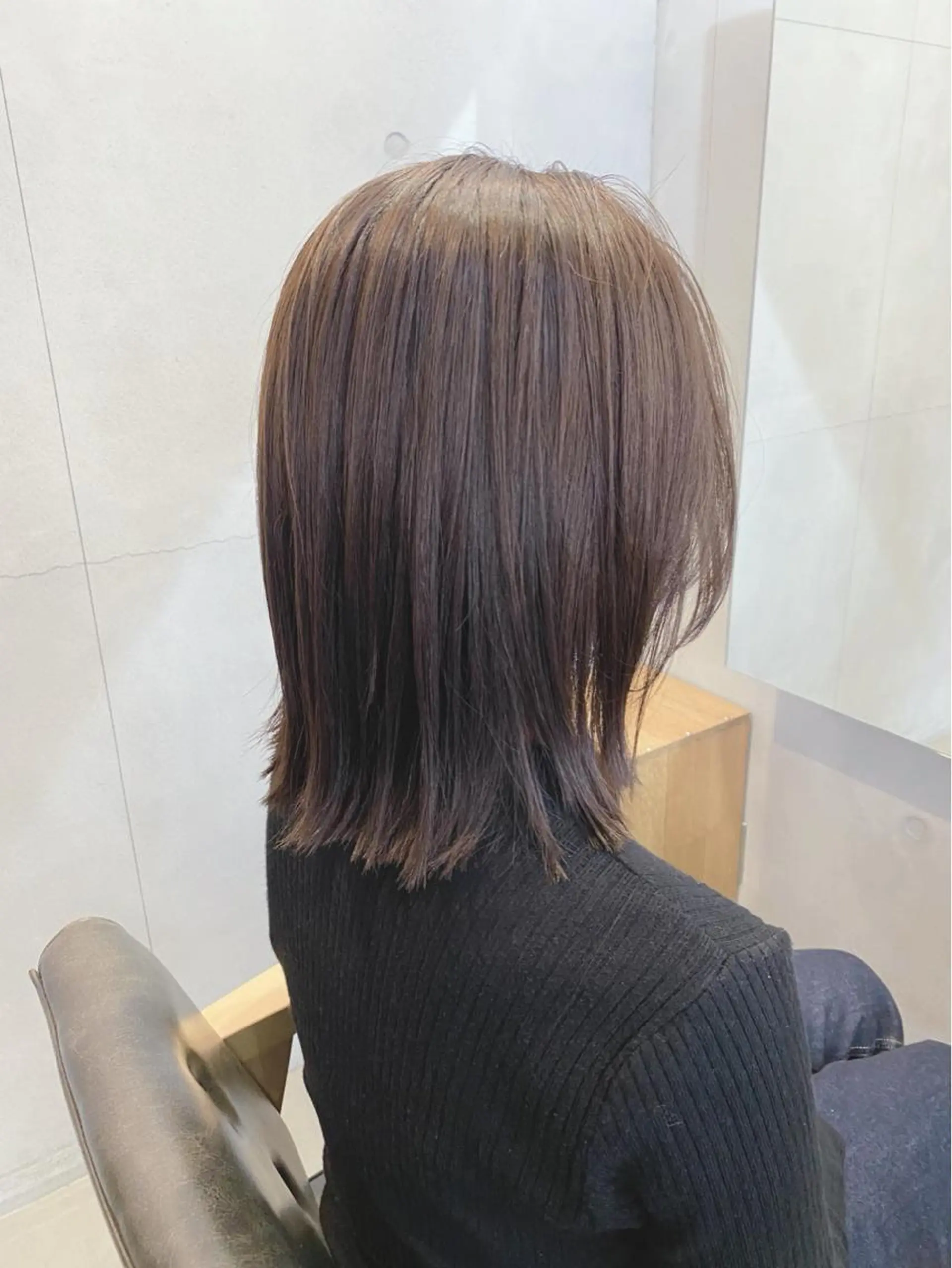ミディアム カラー ブラウンカラー conne& ririのヘアスタイル