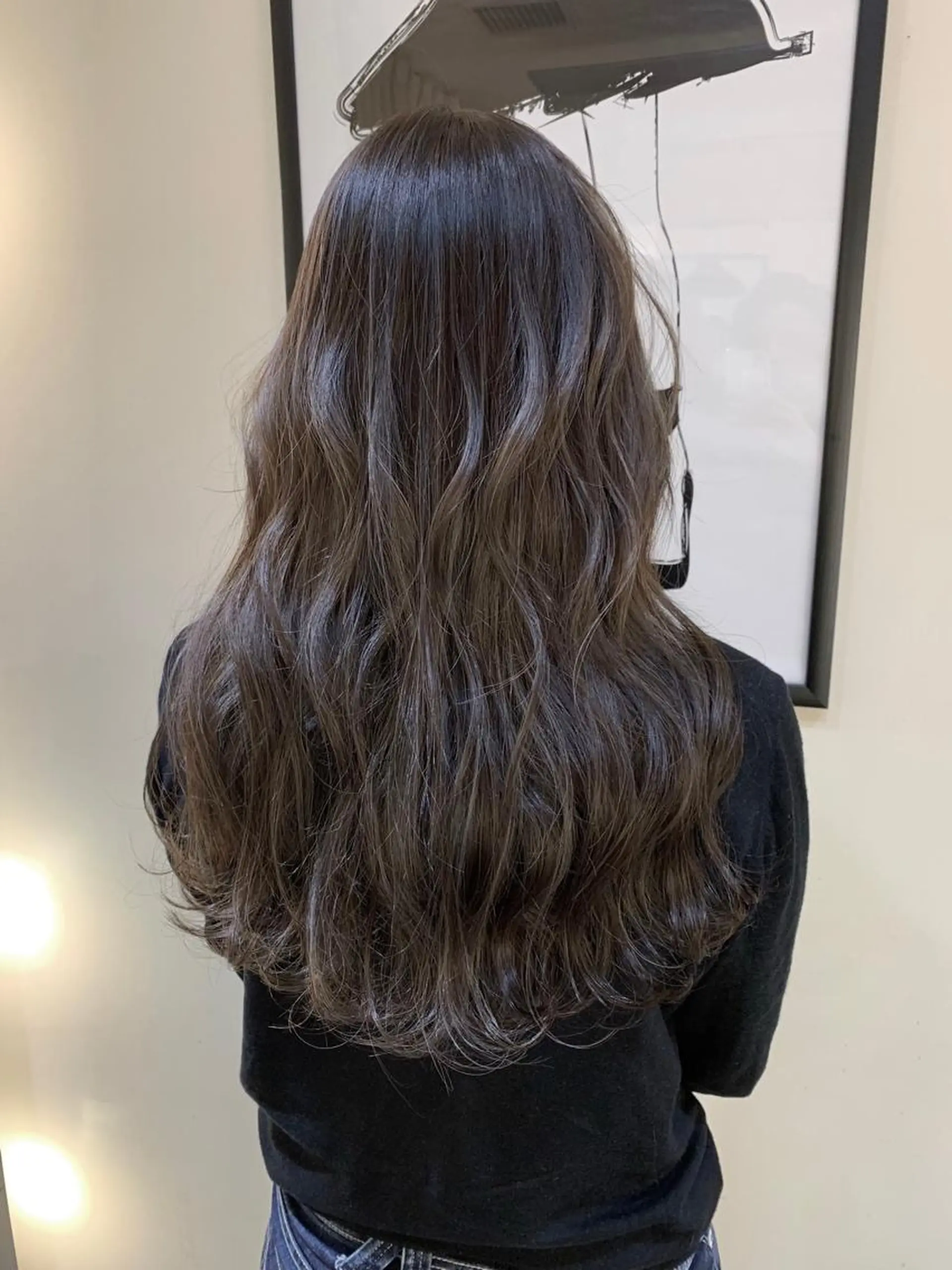 ロング カラー 透明感カラー グレージュ ハイライトカラー ハイライト Remore所属・中塚 義人のヘアスタイル