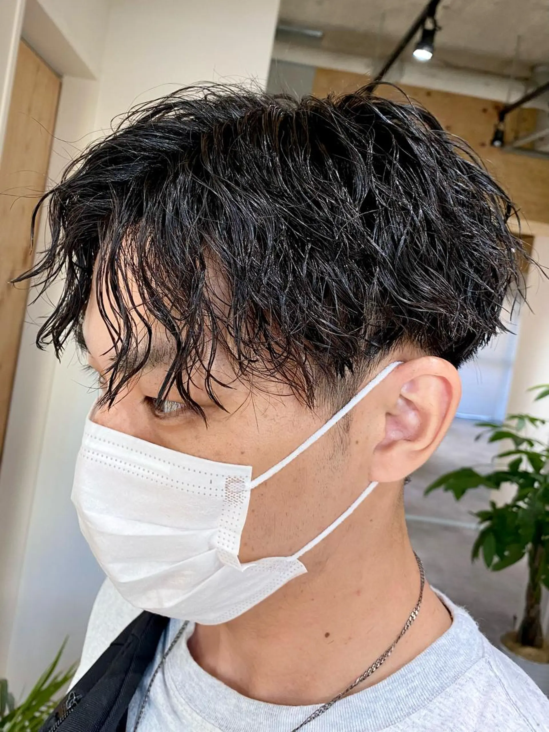 パーマ メンズ カット パーマ ヘアセット メンズブリーチカラー /パーマ ごーた立川のヘアスタイル