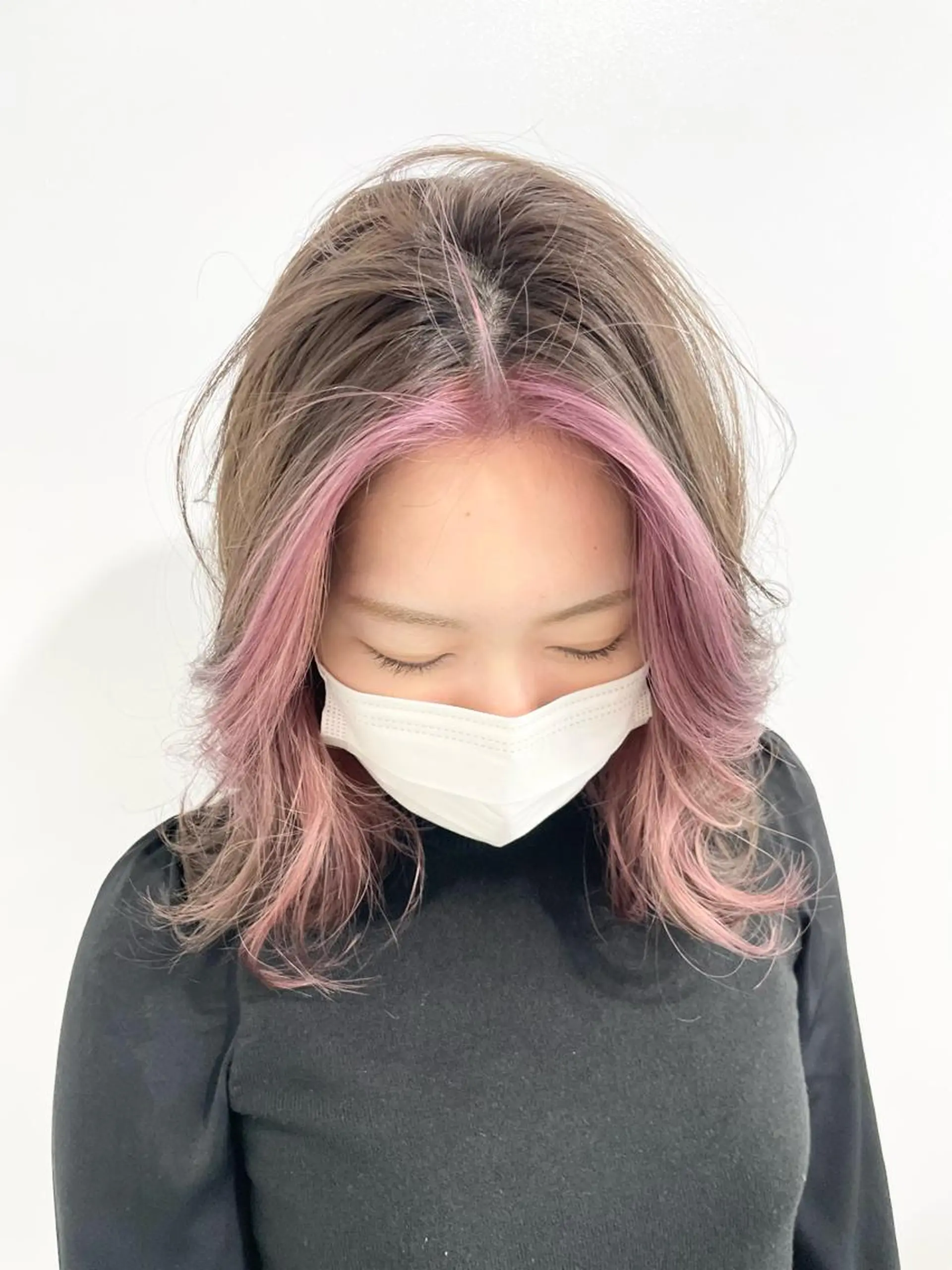 ミディアム カラー カット ヘアカラー トリートメント 🎨絶対に褒められる "店長"鈴木貴彦🎨のヘアスタイル