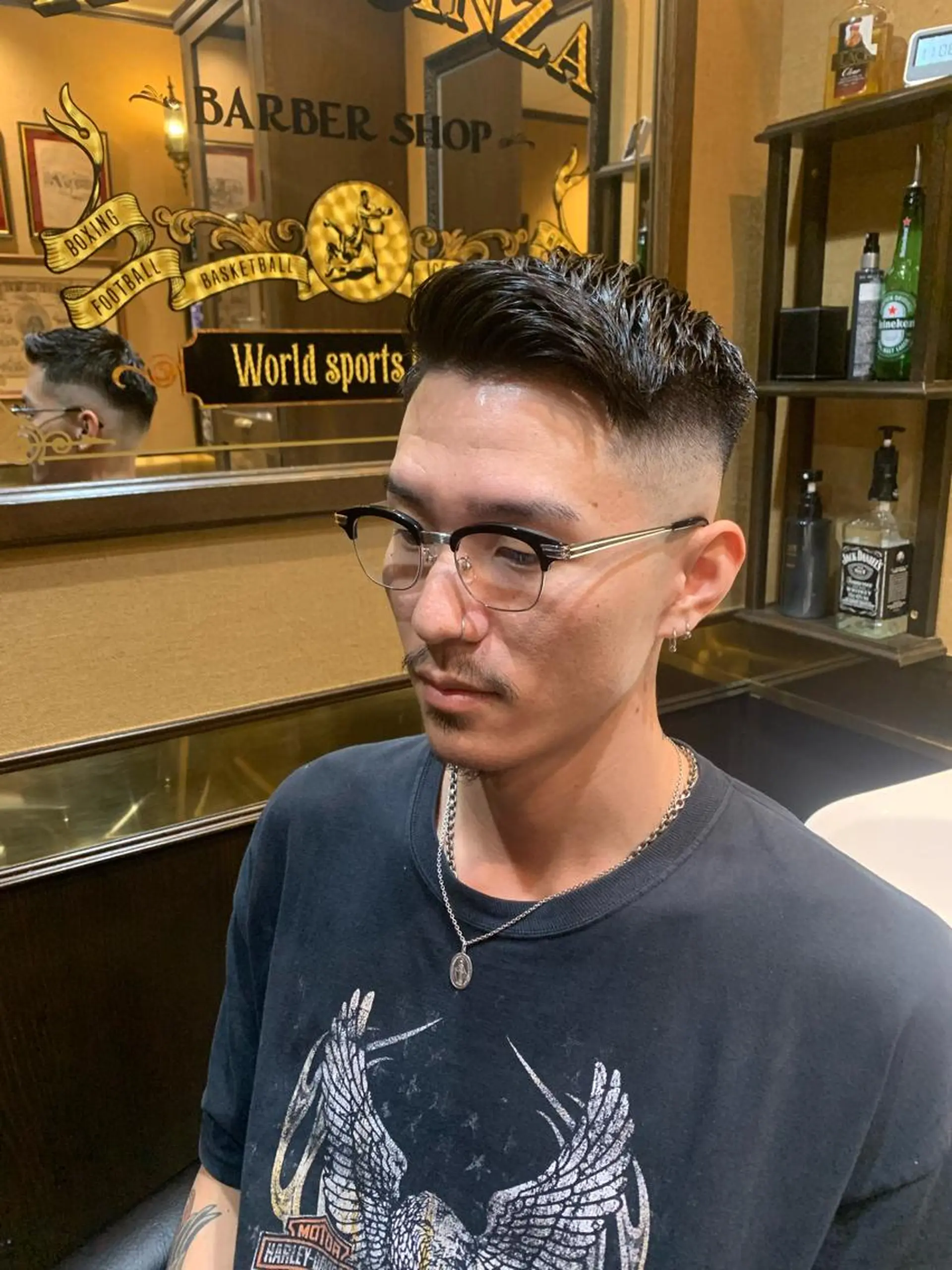 ショート メンズ フェードカット プレミアムバーバー新宿店所属・新宿駅近！ 💈口コミ多数✨のヘアスタイル