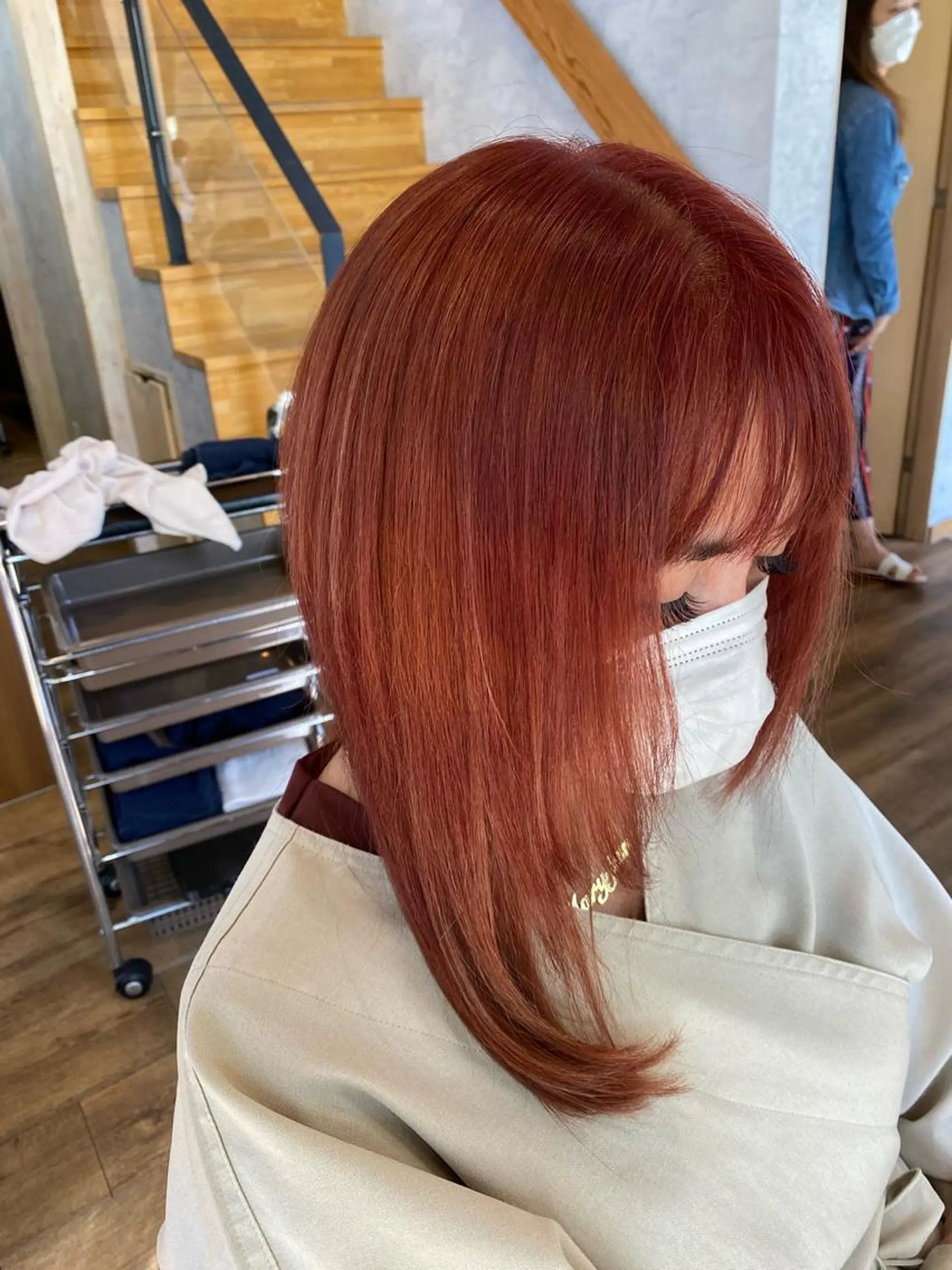セミロング カラー ブリーチ ダブルカラー トリートメント 🌻井上 マリー🌻のヘアスタイル
