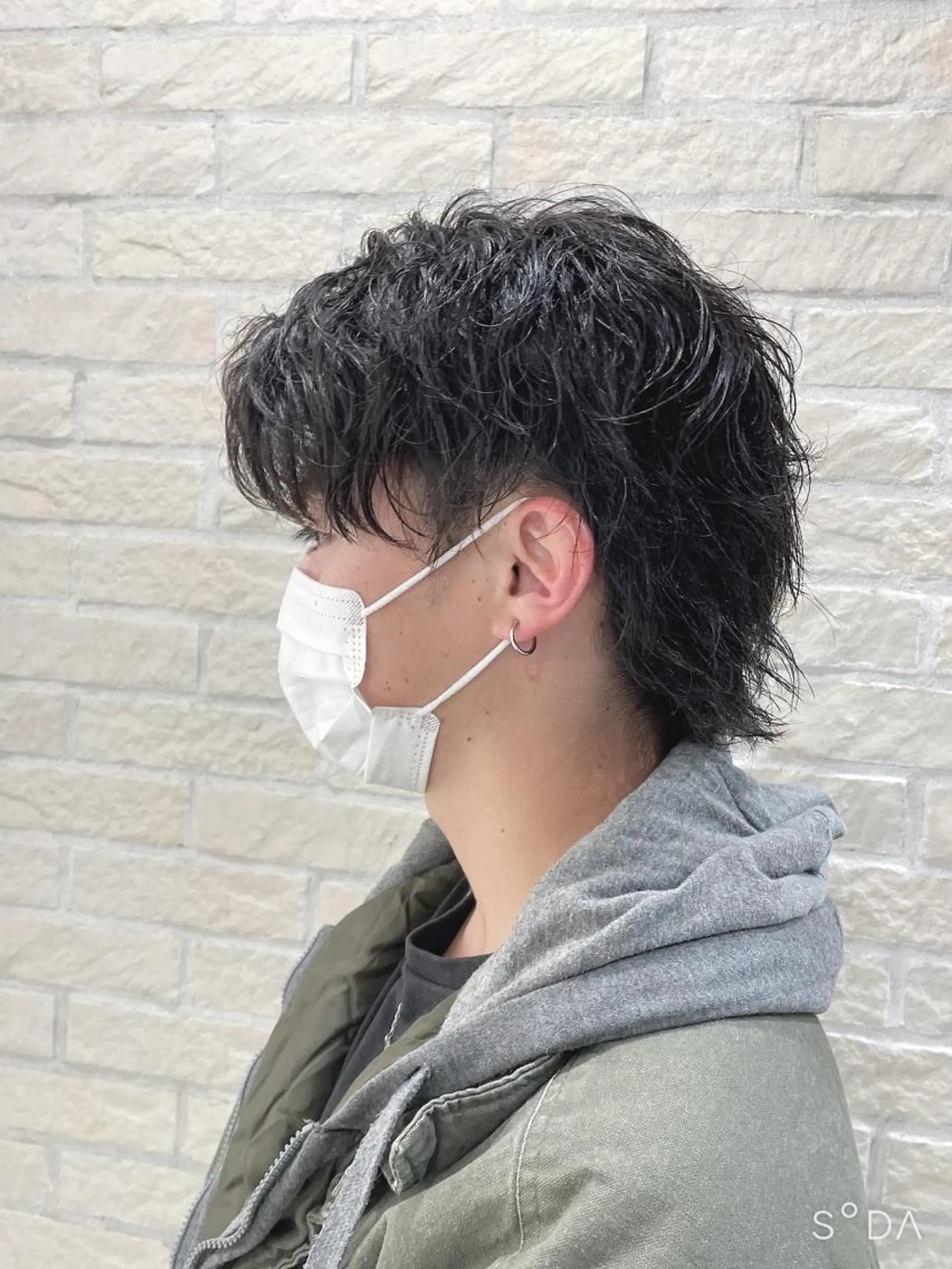 ショート パーマ メンズ 🪞髪質改善カラー× レイヤー河村真聖🪞のヘアスタイル