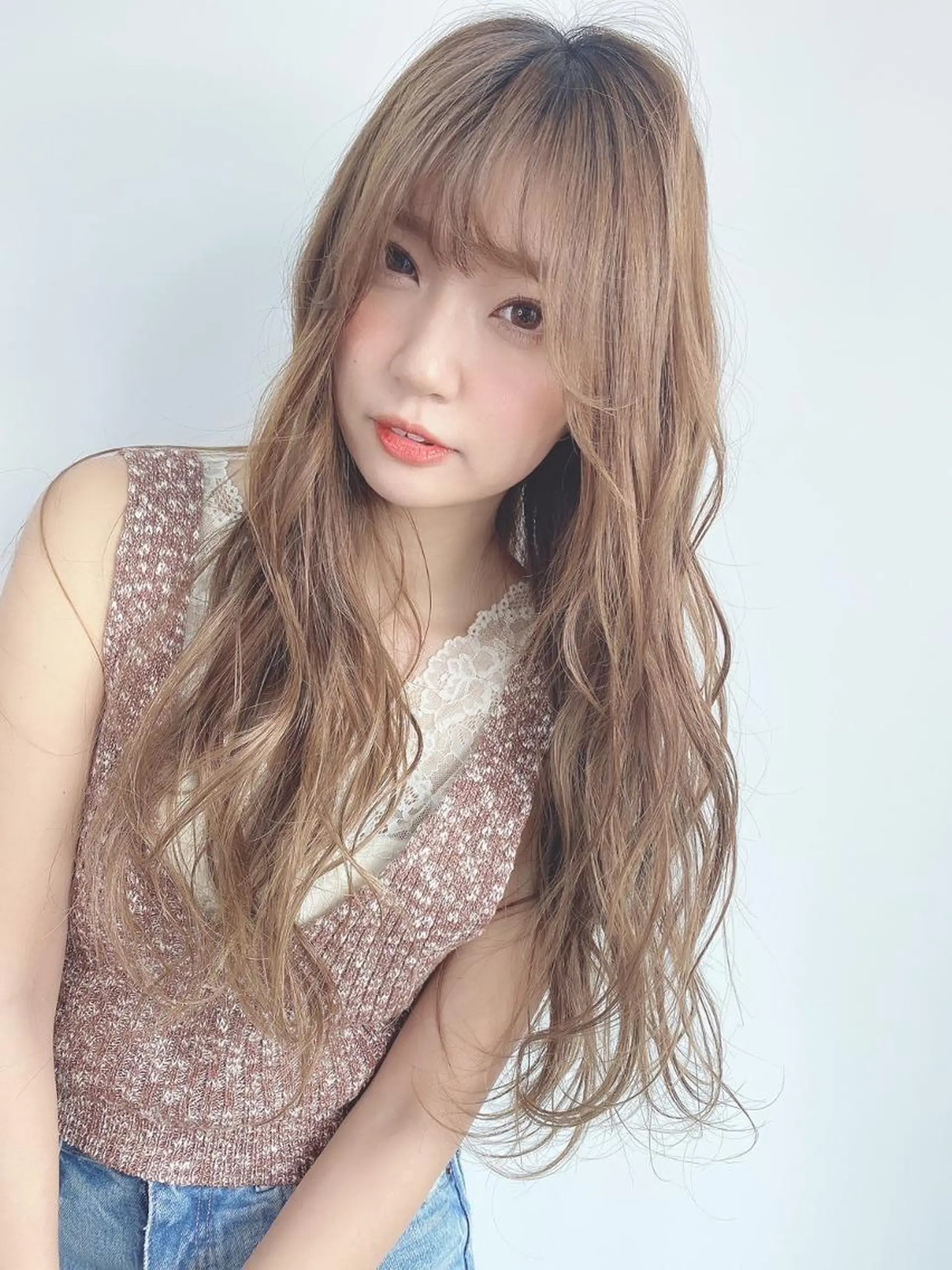 ロング カラー レイヤーカット ロング カット ヘアカラー トリートメント ⭐️迫田 ゆう⭐️のヘアスタイル