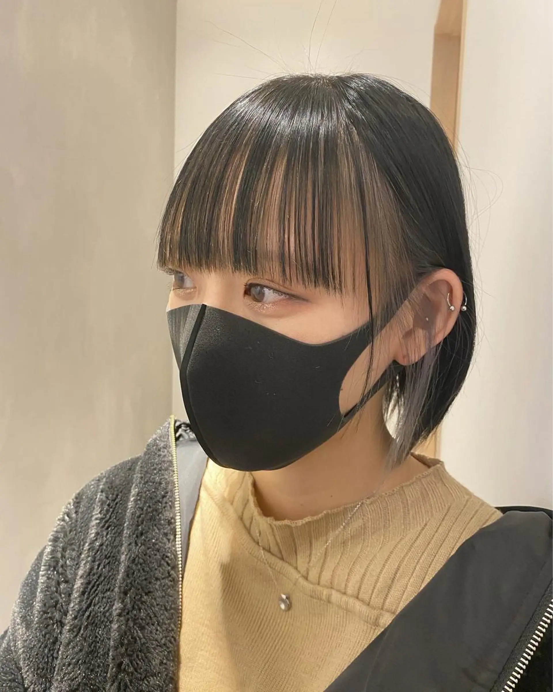 ショート カラー ミストバング pino.【ピノ】所属・pino代表ナガタ ユースケ/荻窪美容室のヘアスタイル