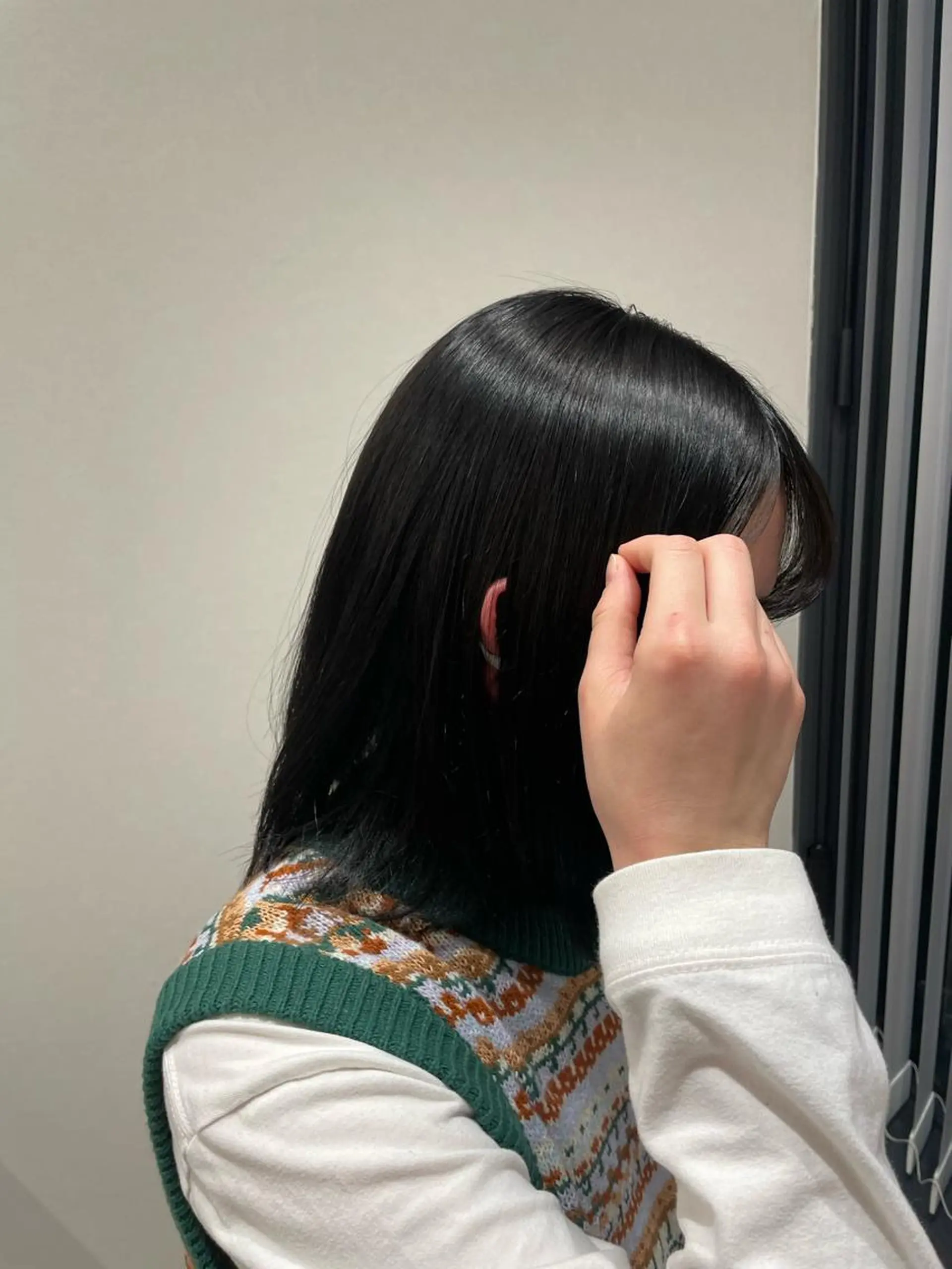 ミディアム カラー 透け感カラー asukaのヘアスタイル