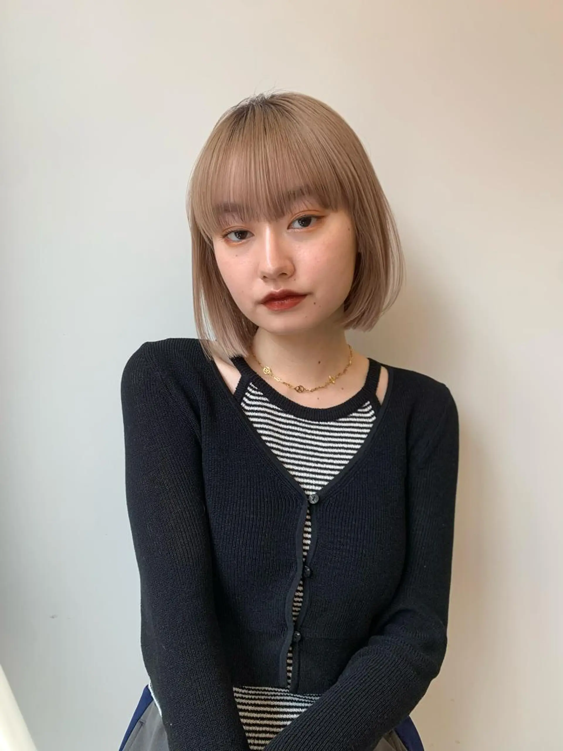 ショート ボブ 伊藤 りいなのヘアスタイル