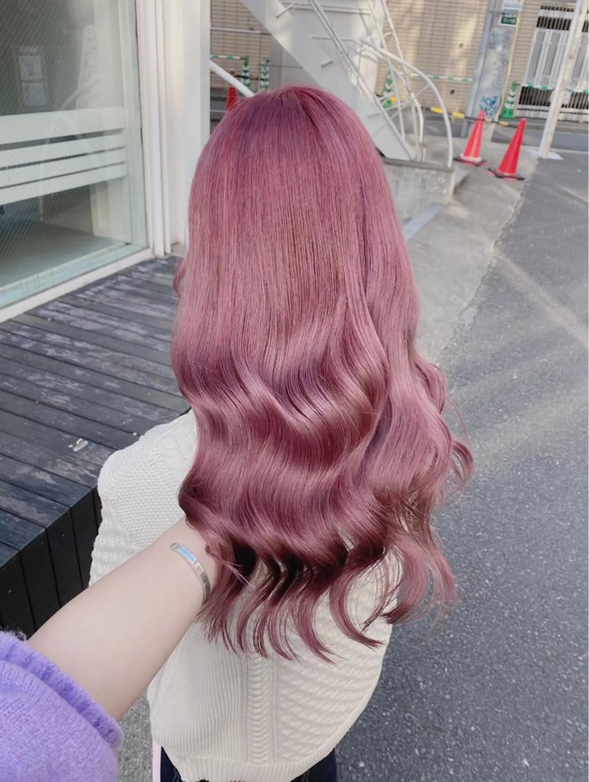 セミロング カラー ヘアアレンジ ヘアカラー トリートメント ヘアセット 🌷FUKA🌷 まろやかハイトーンのヘアスタイル