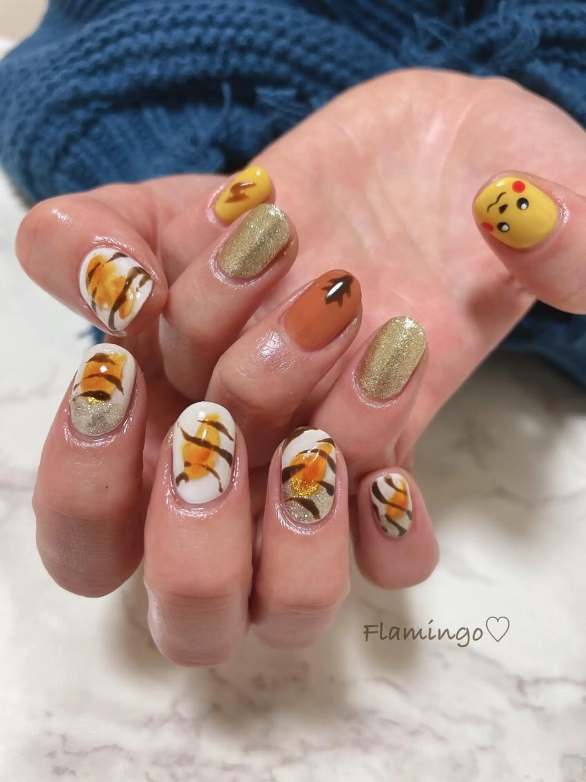 ネイル ジェルネイル シンプル／上品／爪育 ☺︎Flamingoのネイルデザイン