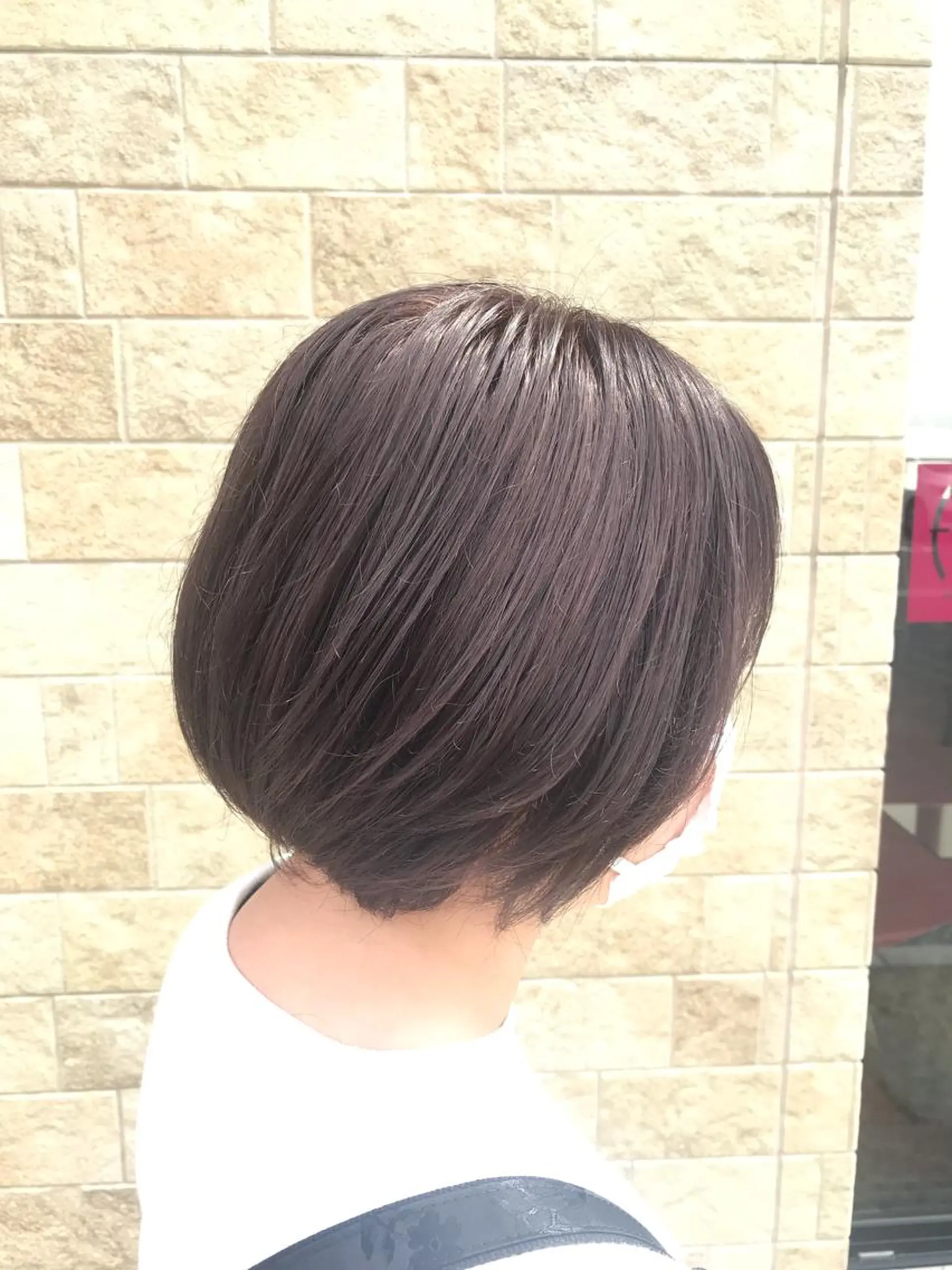 ショート カラー ブラウンカラー ラベンダーカラー ラベンダーブラウン SEA BELLE YASUのヘアスタイル