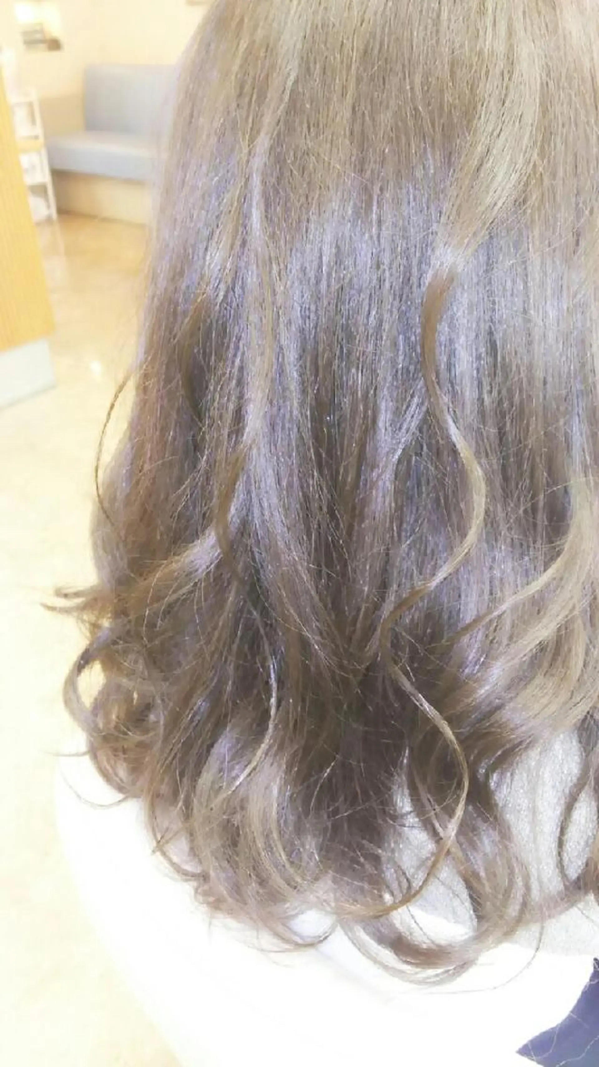 ロング カラー グレージュ 脇田 雄大のヘアスタイル