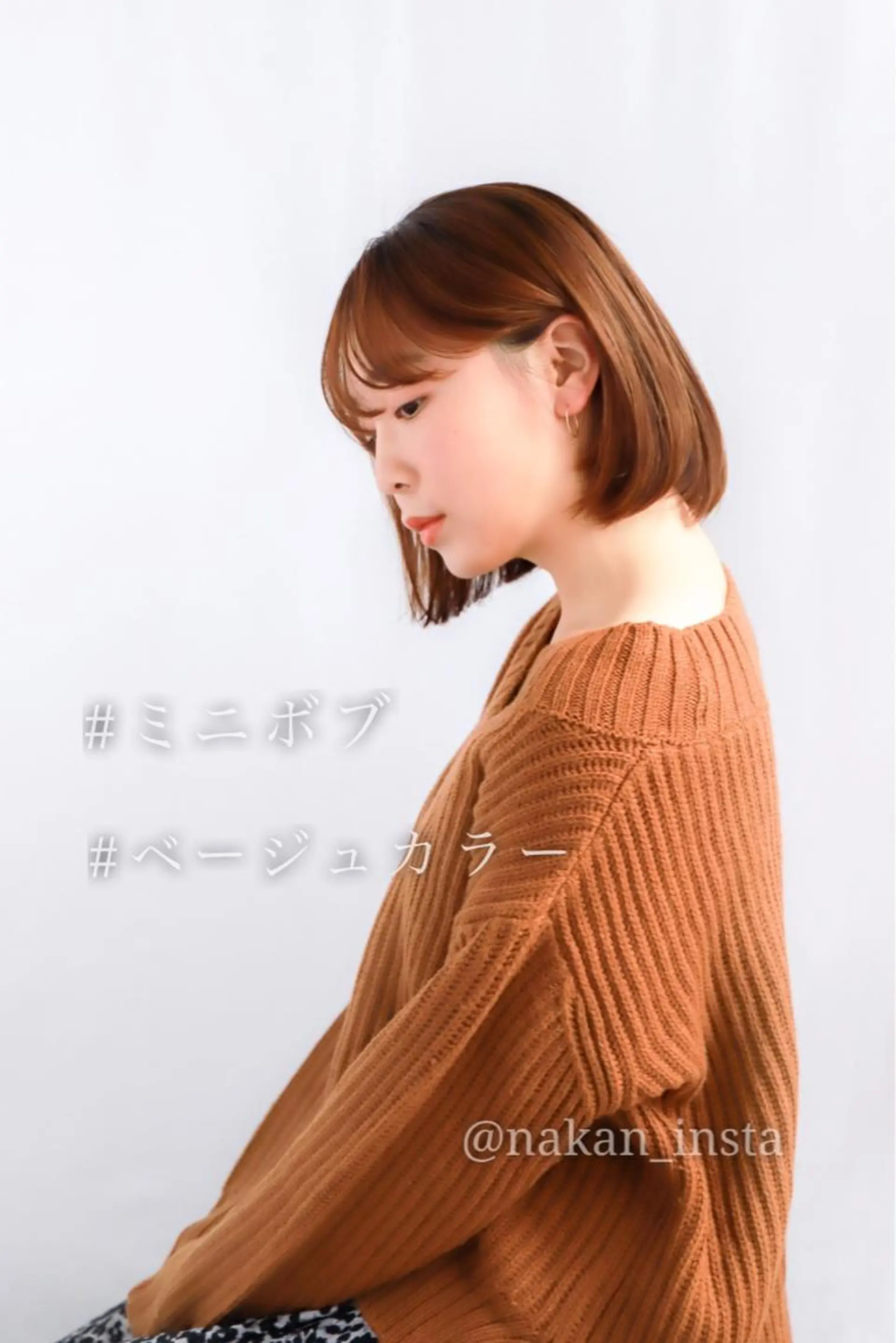 ショート カラー 顔周りレイヤー/ボブ 銀座✨中野まさひろのヘアスタイル