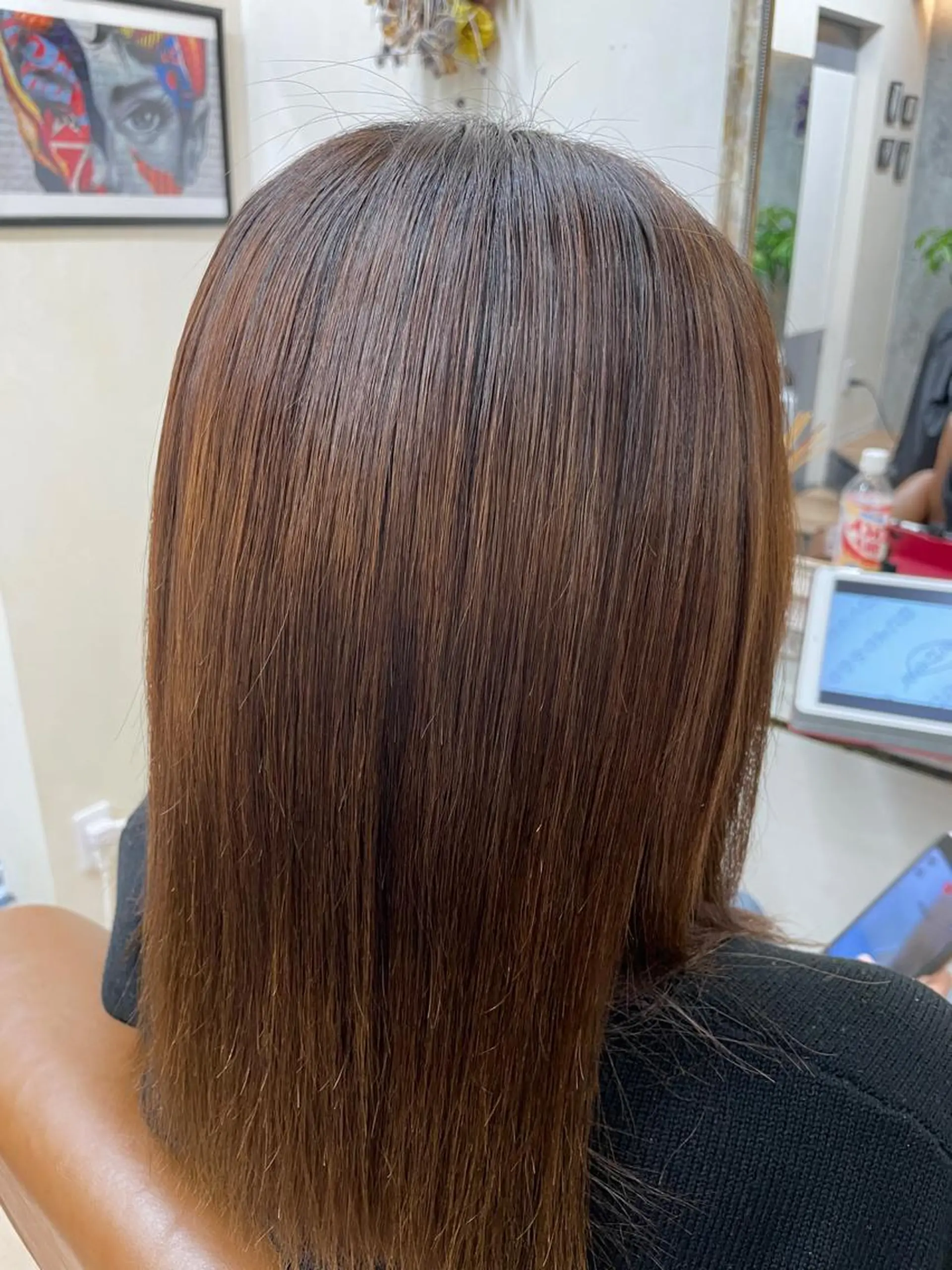 セミロング カット 縮毛矯正 TOWA 野村　コウダイのヘアスタイル