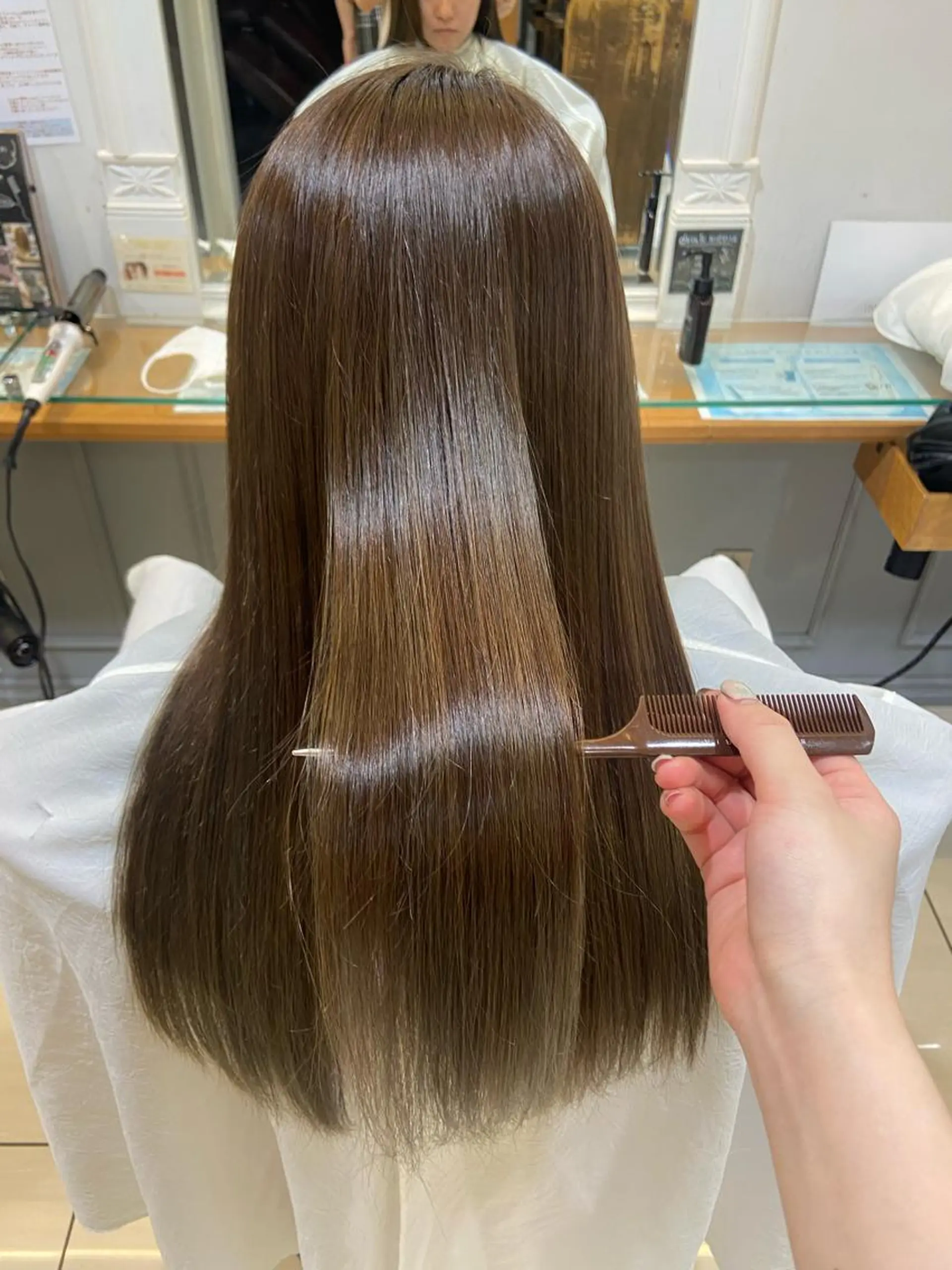 ロング カラー オリーブカラー トリートメント カット ヘアカラー トリートメント 🫧 nanaco🫧のヘアスタイル