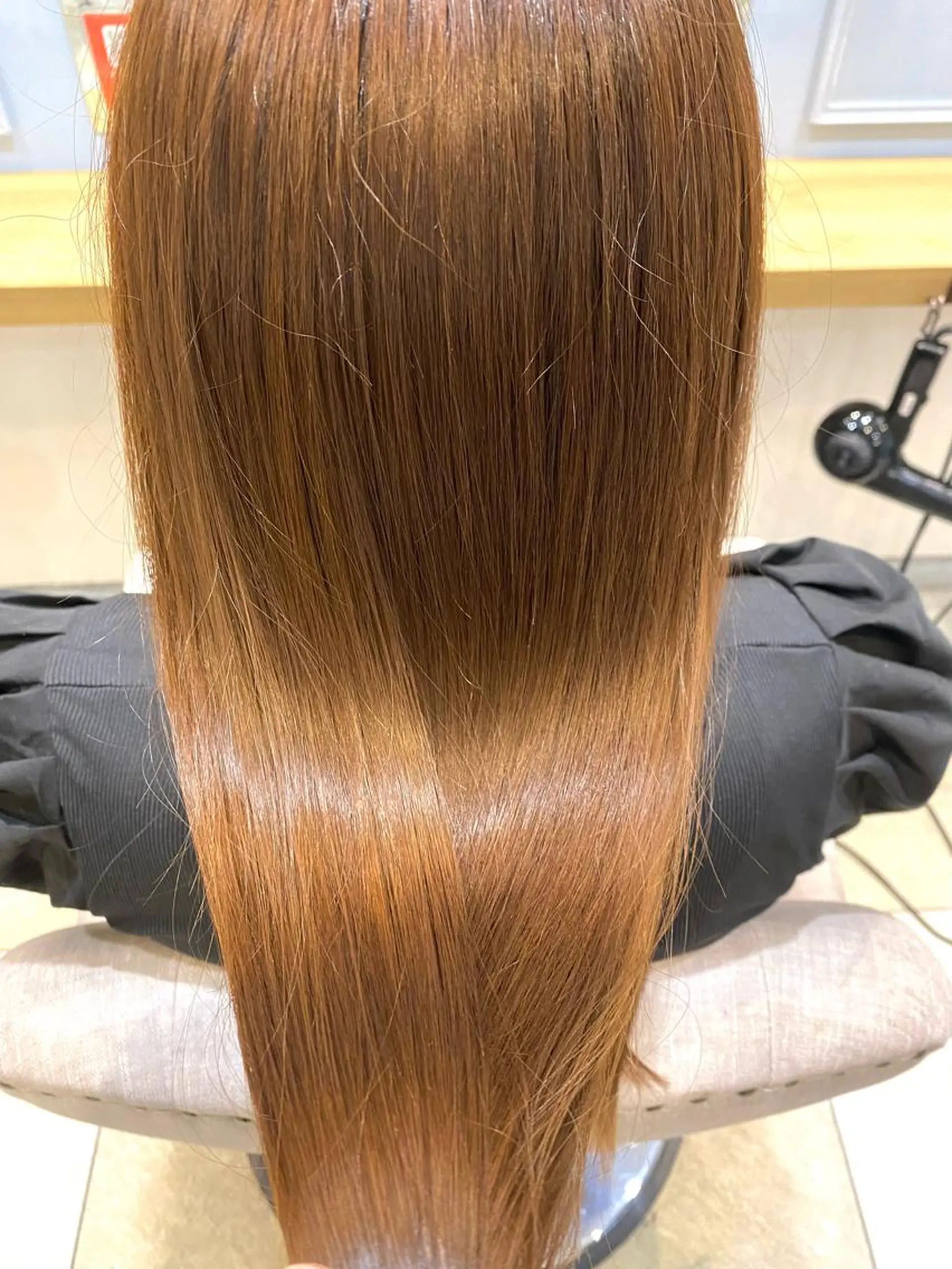 ロング 髪質改善 トリートメント カット 縮毛矯正 トリートメント 【店長】 ワンシーのヘアスタイル