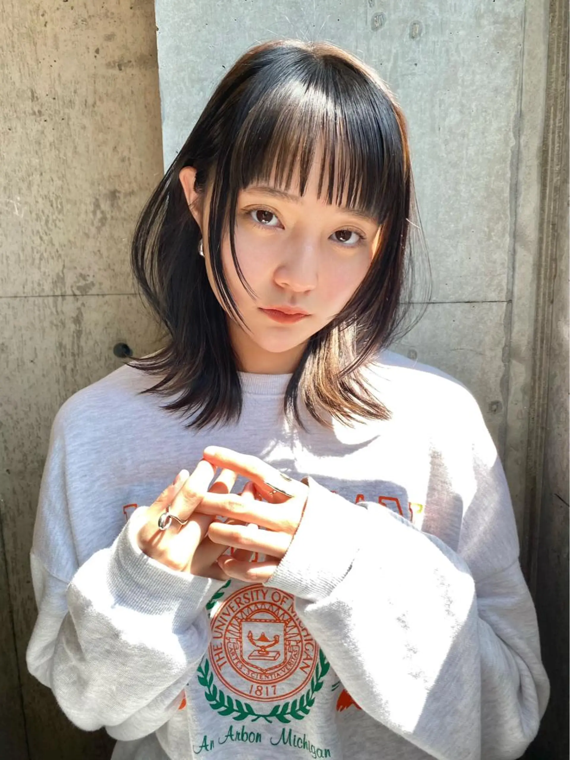 ミディアム カラー カット トリートメント 似合わせカラーパーマ 🌿kitin米川のヘアスタイル