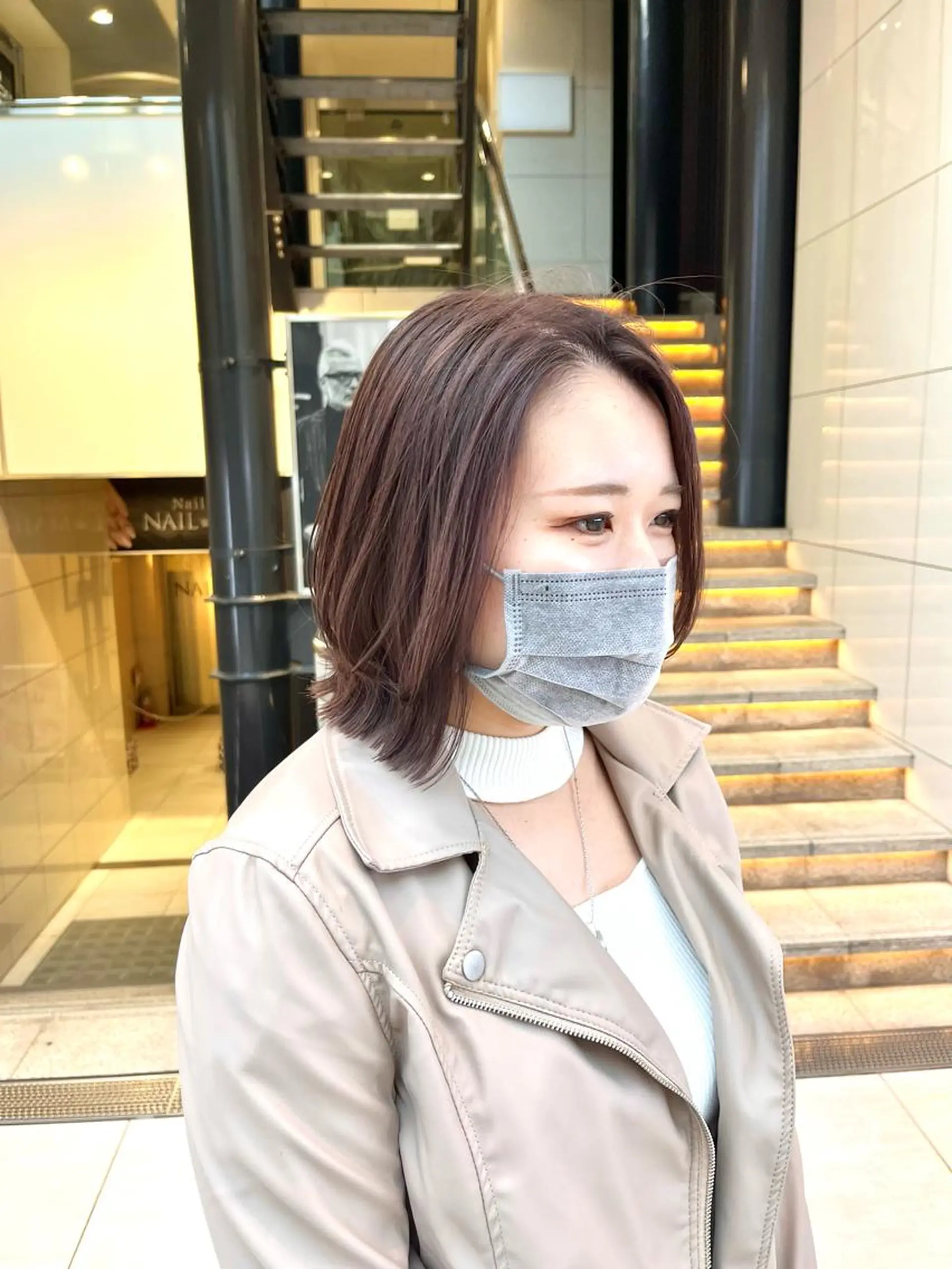 ショート カラー ベージュカラー ブリーチ 透明感カラー ラベンダーカラー ラベンダーベージュ くさかみさき🌼暖色 /韓国風/オタク🌼のヘアスタイル