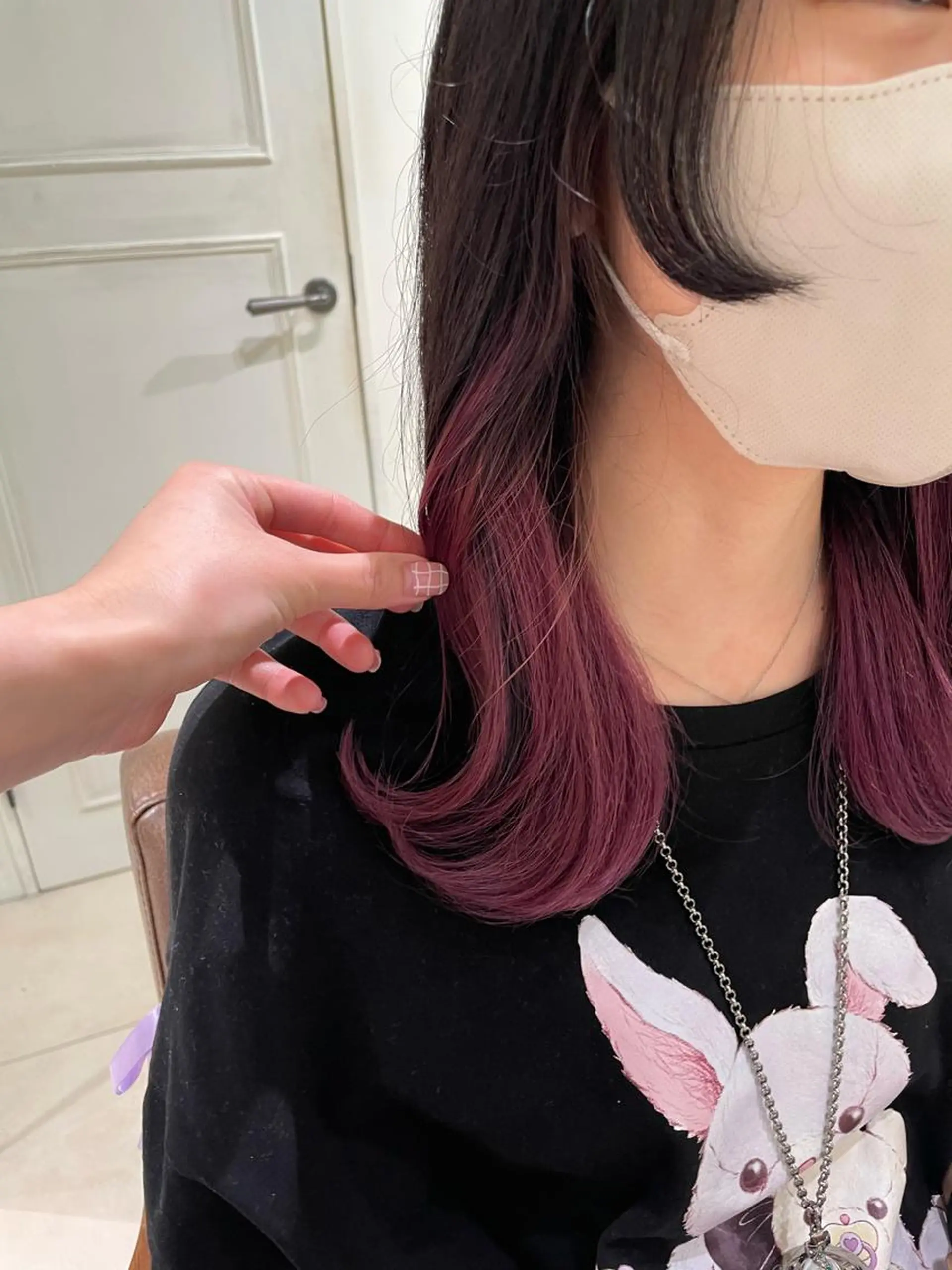 セミロング 艶カラー🩵中久保 舞優🩵のヘアスタイル