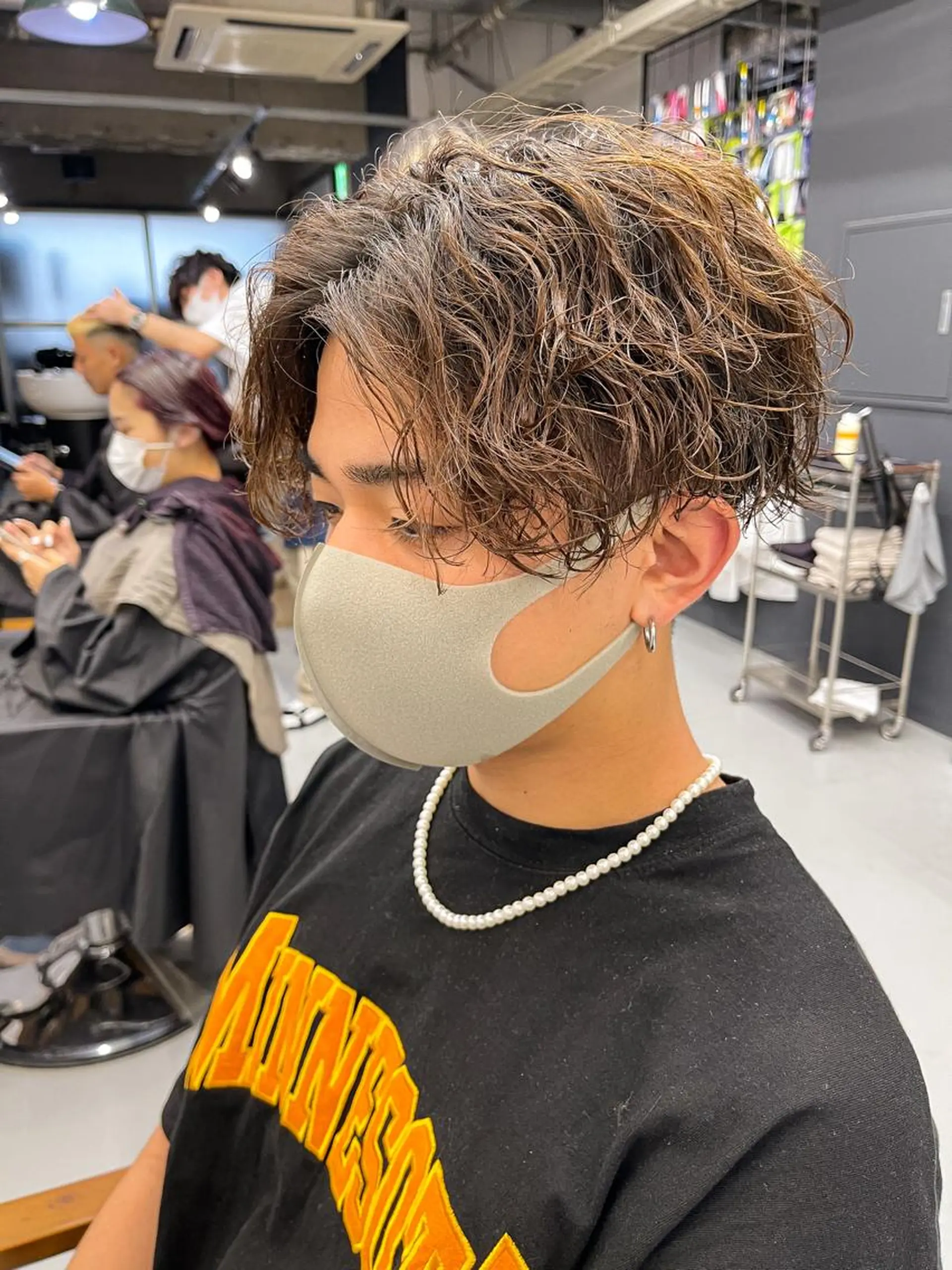 パーマ メンズ カット パーマ 森本裕/オーナー/ スパイラルパーマのヘアスタイル