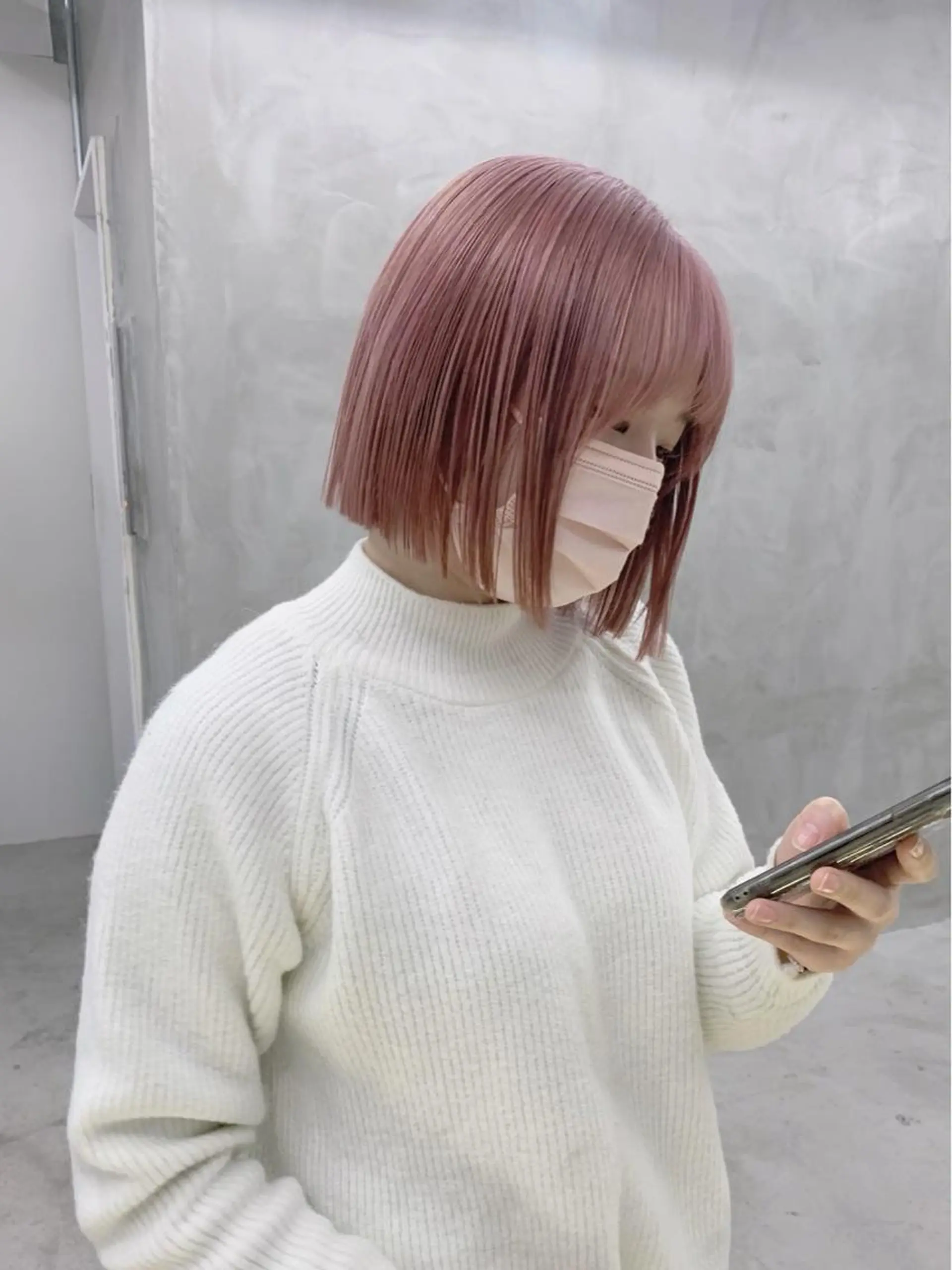 ミディアム カラー ブームボックス所属・🐝ハイトーンカラー hachi🐝のヘアスタイル