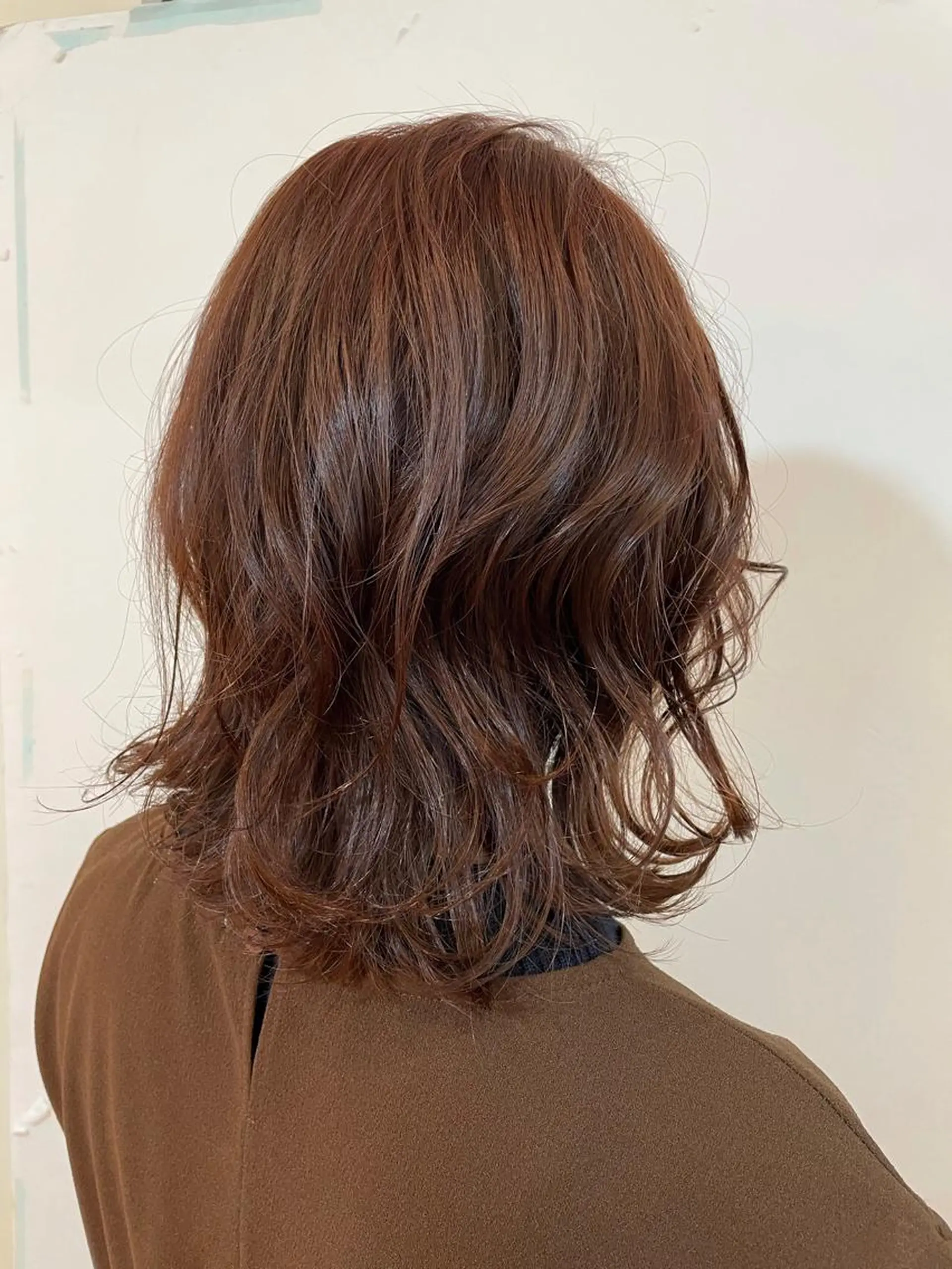 ミディアム カラー カット パーマ 🦋透明感 艶カラー Rie🦋のヘアスタイル