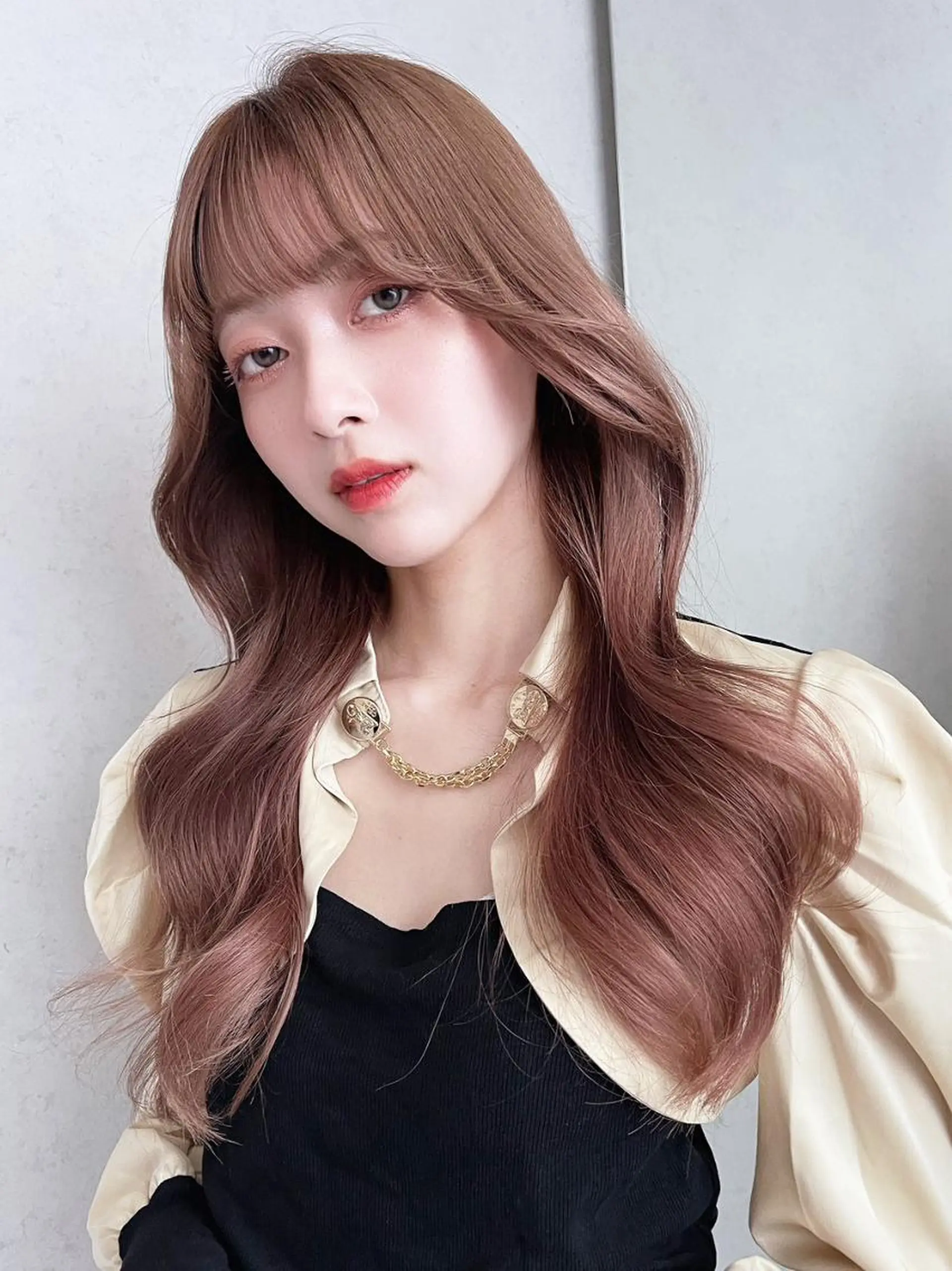 パーマ カラー ヘアアレンジ ブラウンカラー ITbyALBUM 下北沢店のヘアスタイル
