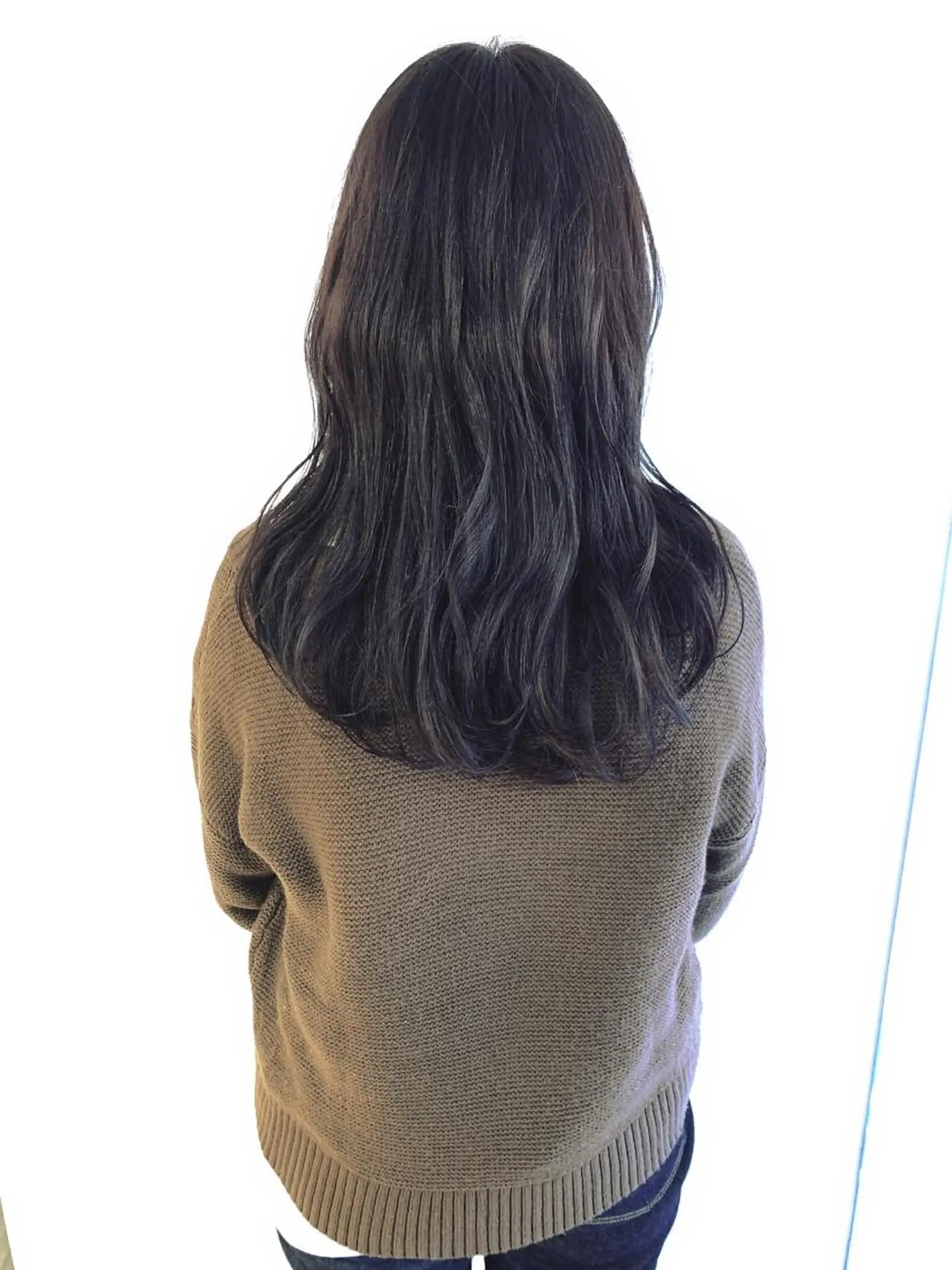 セミロング カラー カット ヘアカラー なりたいが叶う ながしまじゅんきのヘアスタイル