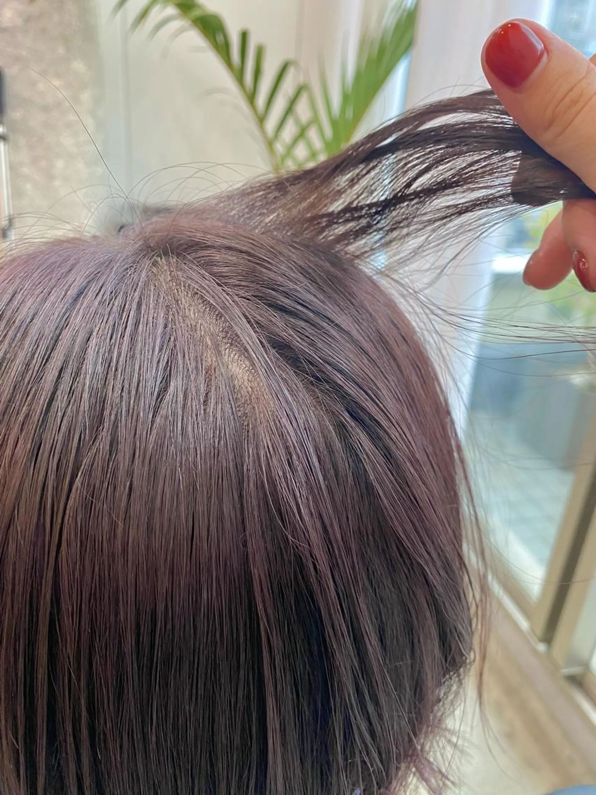 ミディアム カラー ラベンダーカラー ラベンダーピンク ピンクカラー ヘアカラー 暖色カラー/天神/ ヘイマサクラのヘアスタイル
